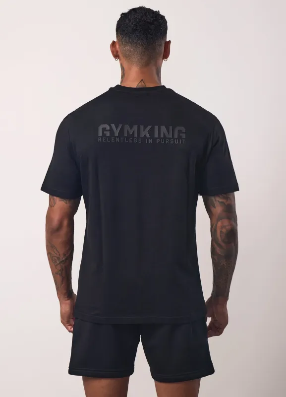 Gym King Relentless Tee - Black made by The Gym King