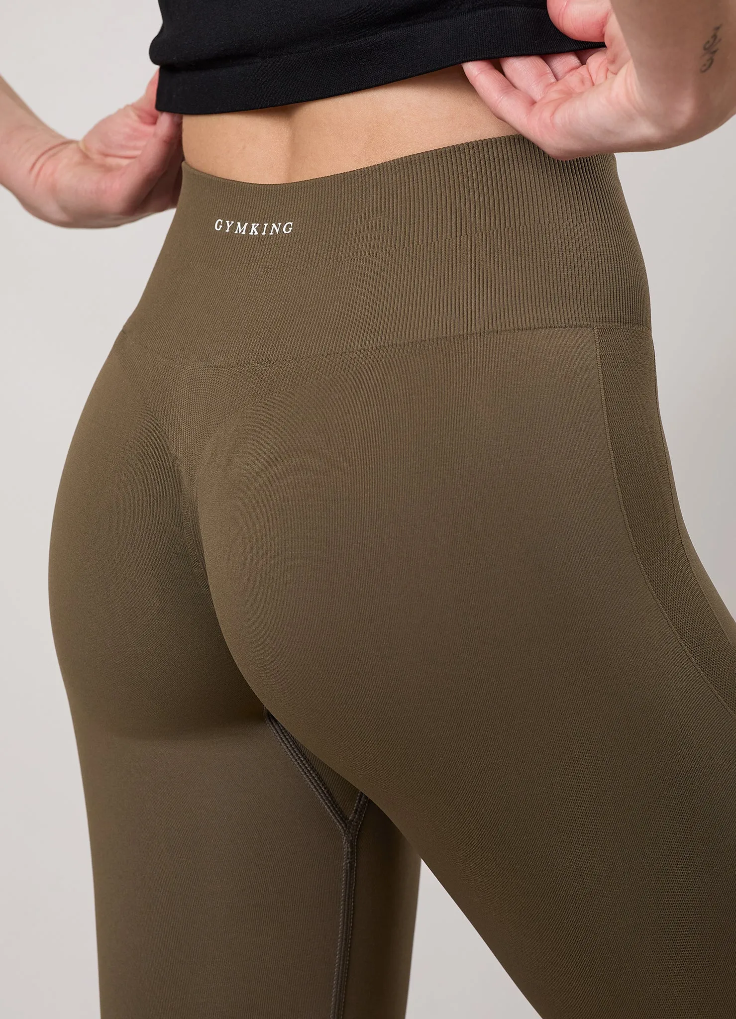 Gym King Power Lightweight Seamless Legging - Mosswood sold by The Gym King product image thumbnail 4