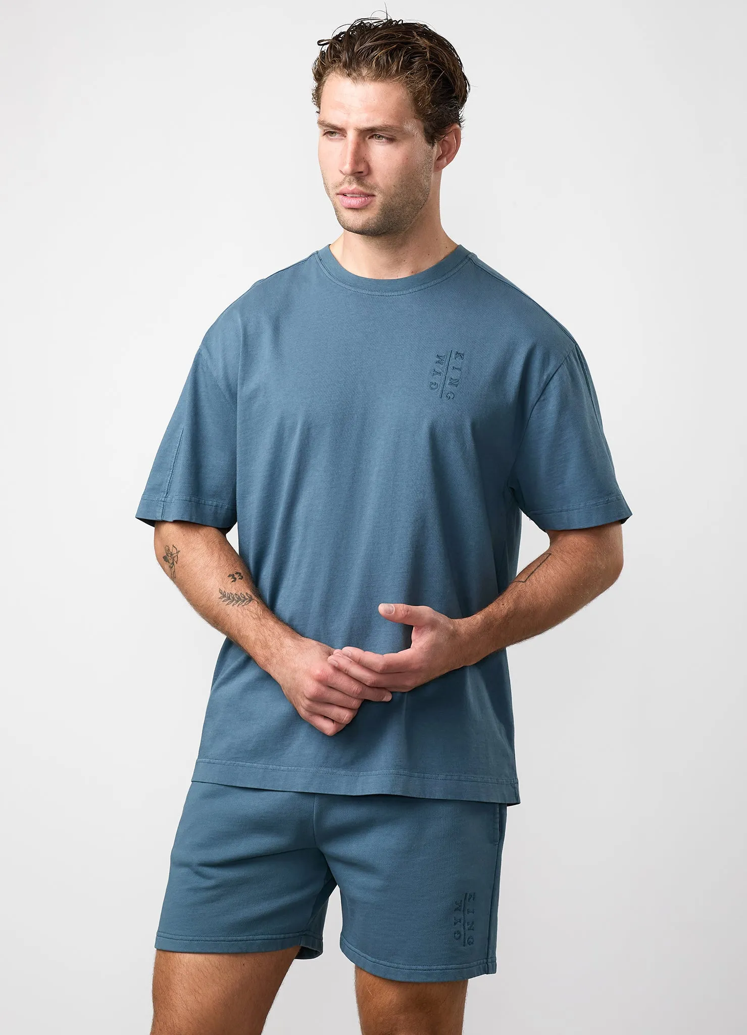 Gym King Roam Washed T-Shirt - Mountain Slate sold by The Gym King product image thumbnail 4