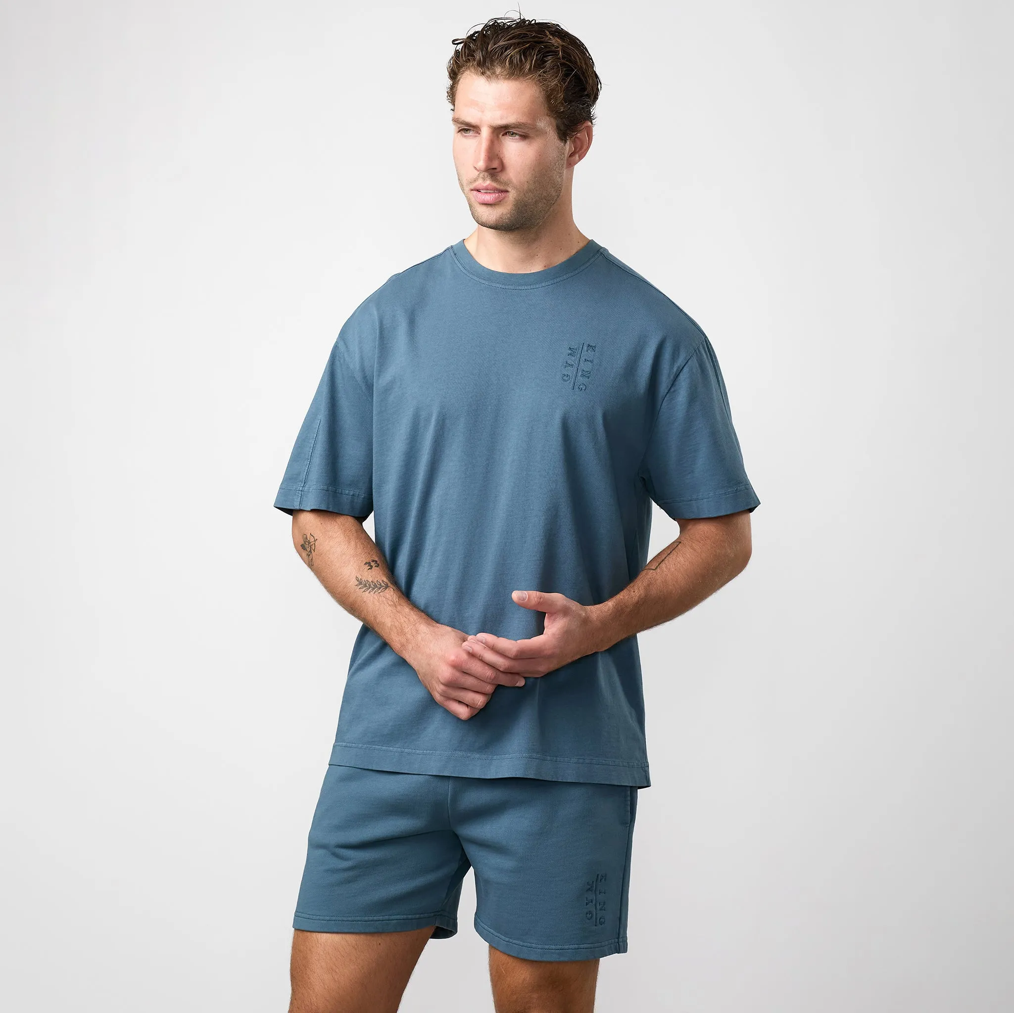 Gym King Roam Washed T-Shirt - Mountain Slate sold by The Gym King product image thumbnail 2