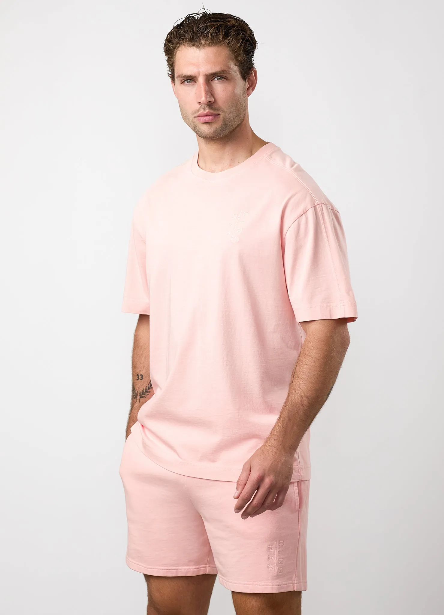 Gym King Roam Washed T-Shirt - Faded Coral sold by The Gym King product image thumbnail 4