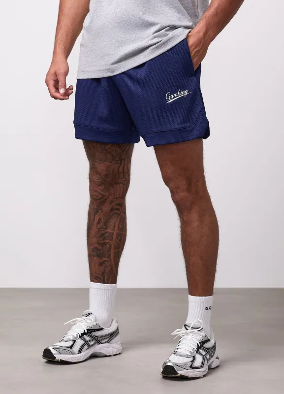 Gym King College Mesh Short - Oxford Blue made by The Gym King