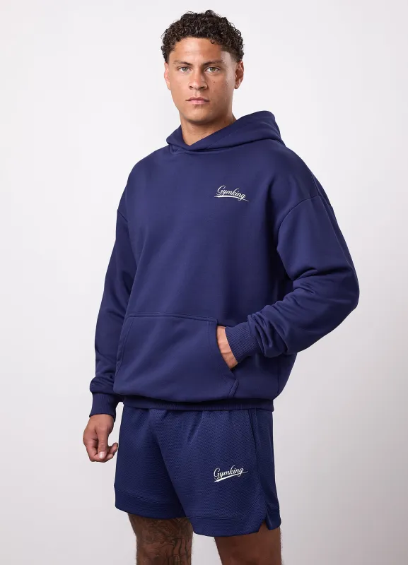 Gym King College Lightweight Hoodie - Oxford Blue made by The Gym King