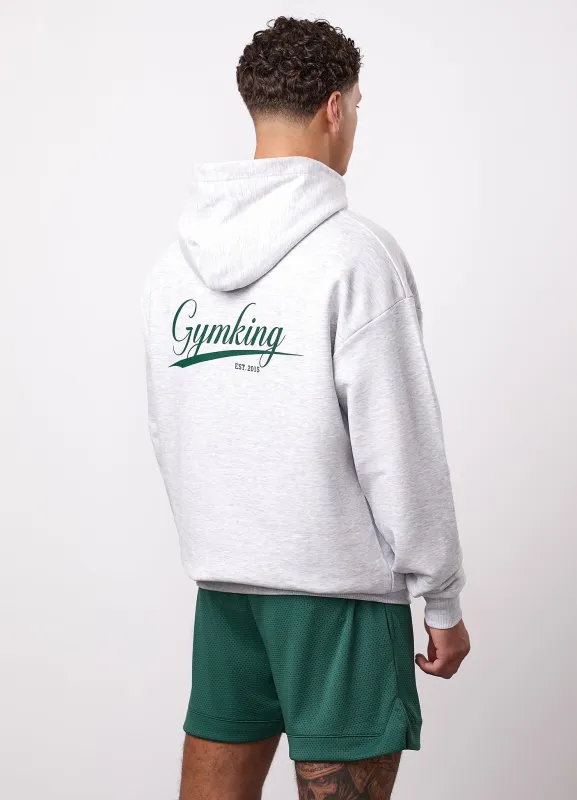 Gym King College Lightweight Hoodie - Snow Marl made by The Gym King