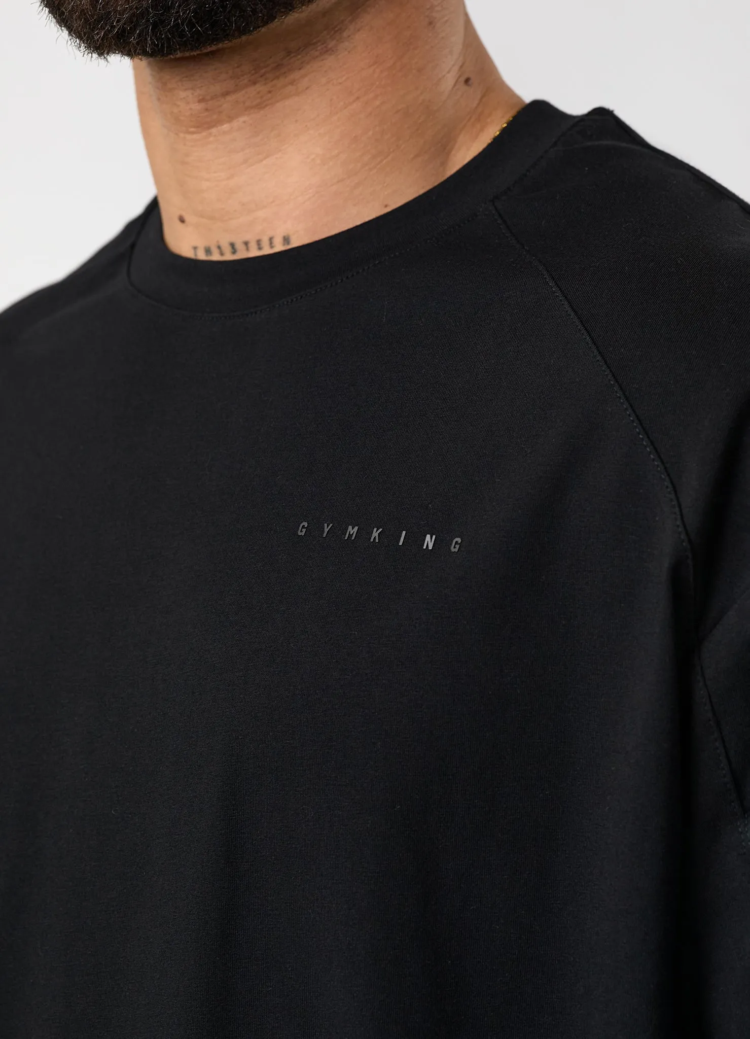 Gym King Linear Travel T-Shirt - Black sold by The Gym King product image thumbnail 4