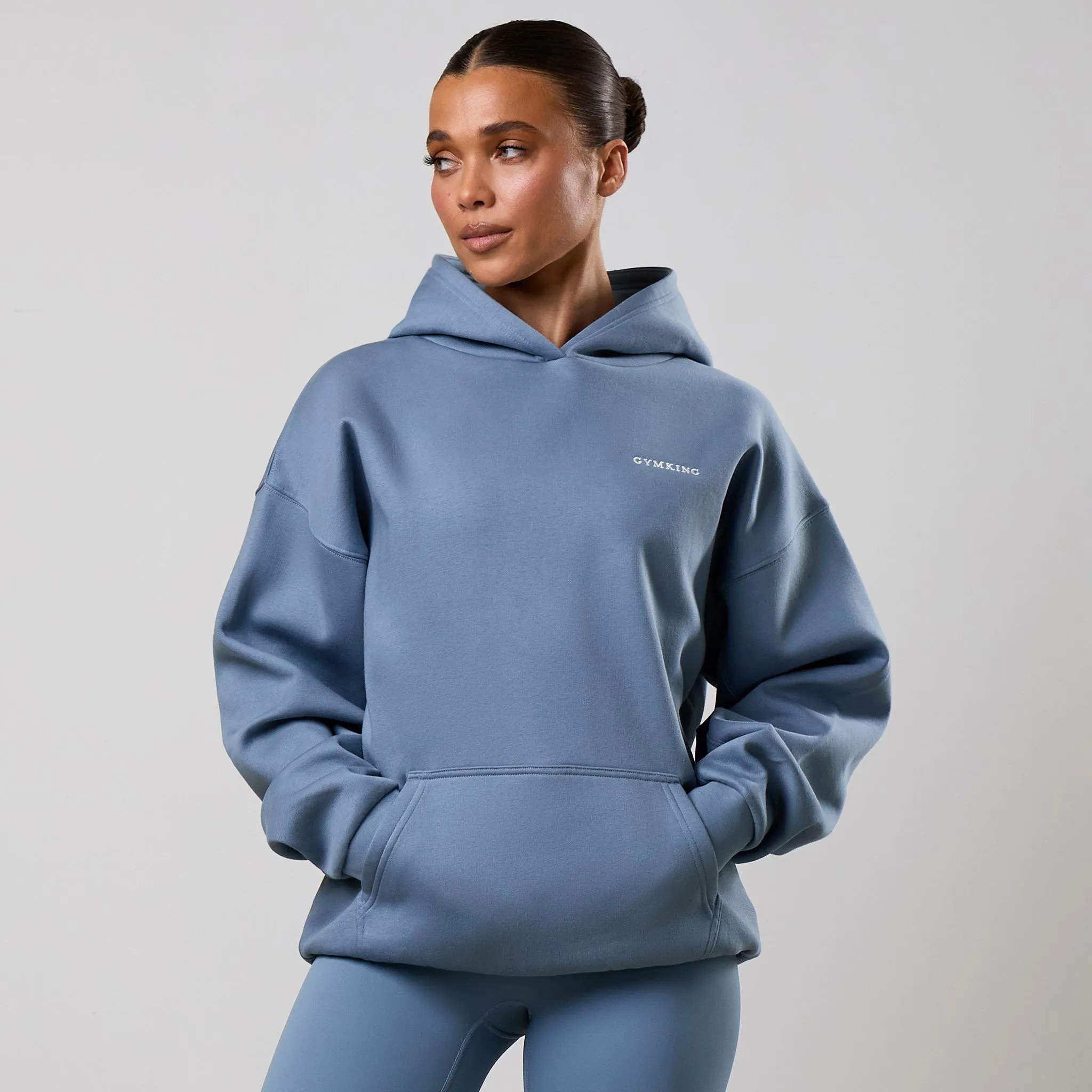 Gym King 365 Relaxed Fit Hoodie - Faded Indigo sold by The Gym King product image thumbnail 2