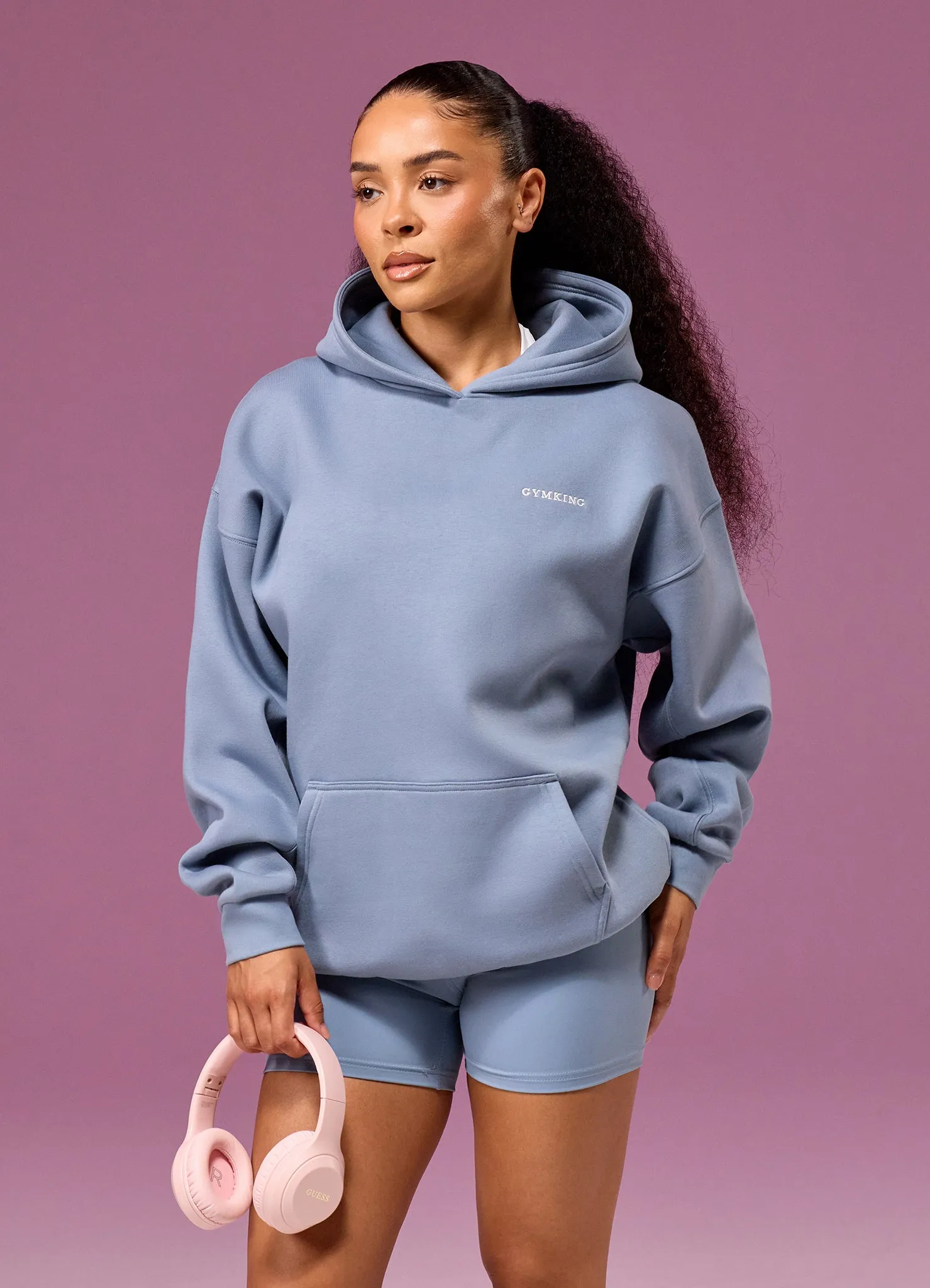 Gym King 365 Relaxed Fit Hoodie - Faded Indigo sold by The Gym King