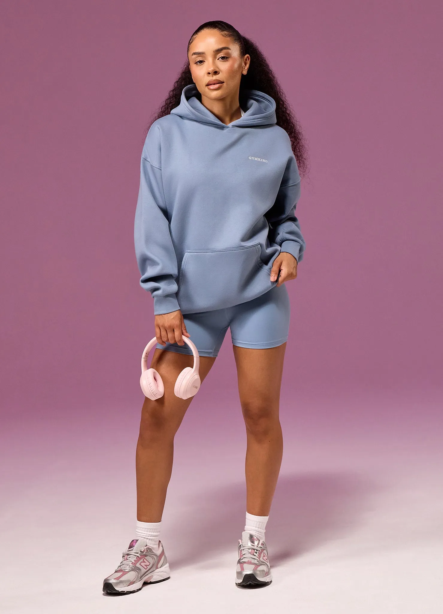 Gym King 365 Relaxed Fit Hoodie - Faded Indigo sold by The Gym King product image thumbnail 3