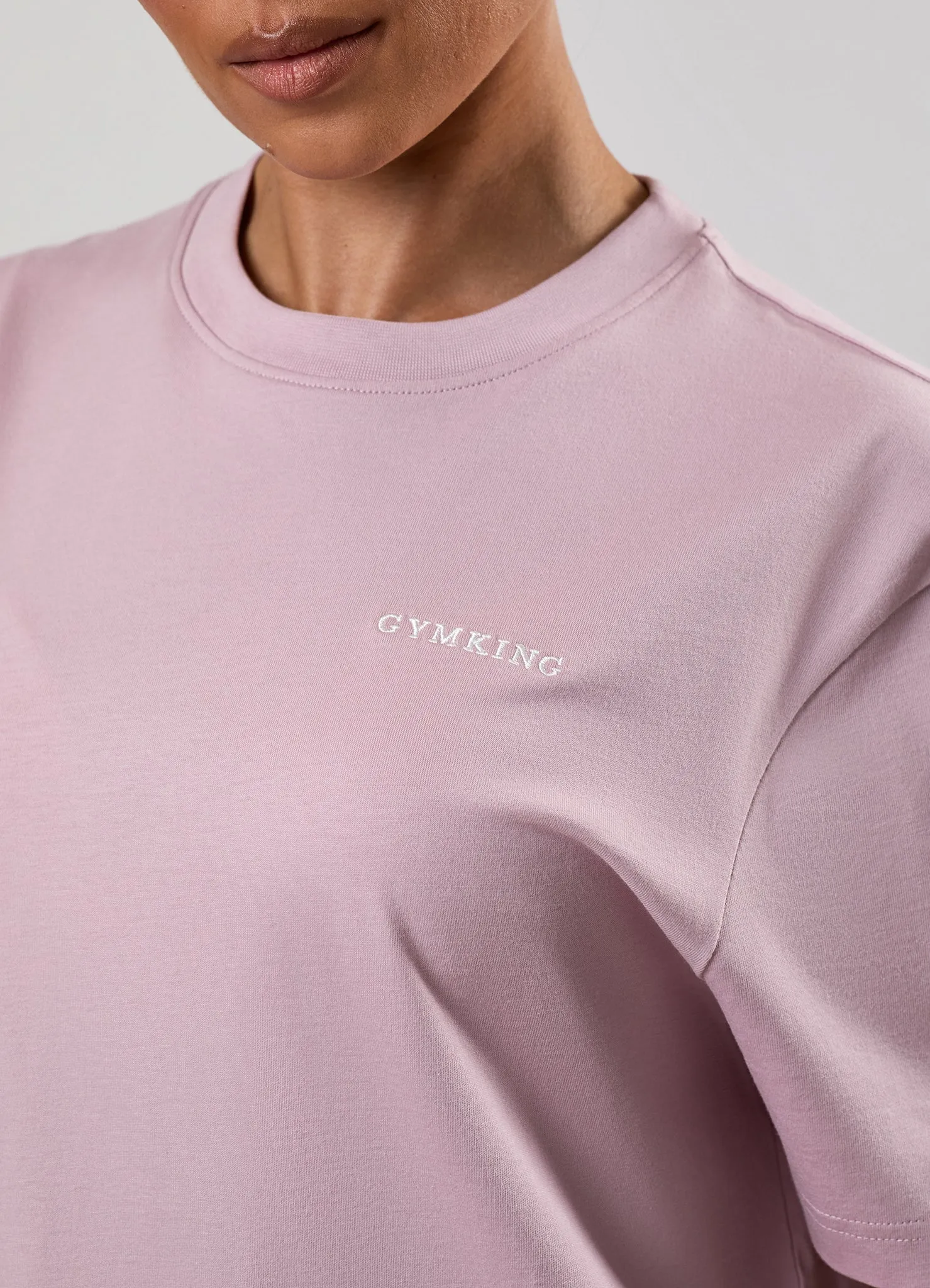 Gym King 365 Boyfriend Tee - Muted Mauve sold by The Gym King product image thumbnail 5