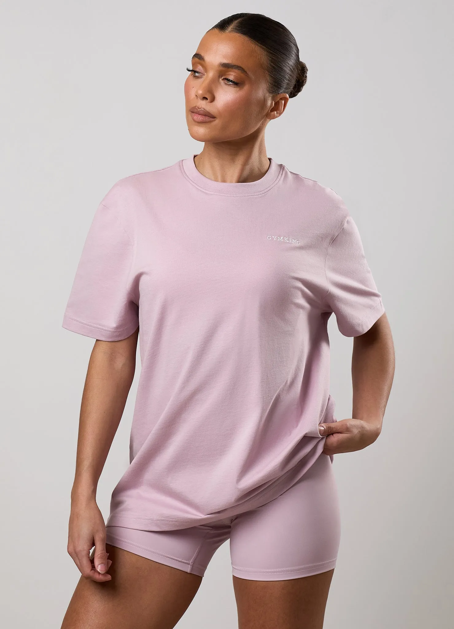 Gym King 365 Boyfriend Tee - Muted Mauve sold by The Gym King