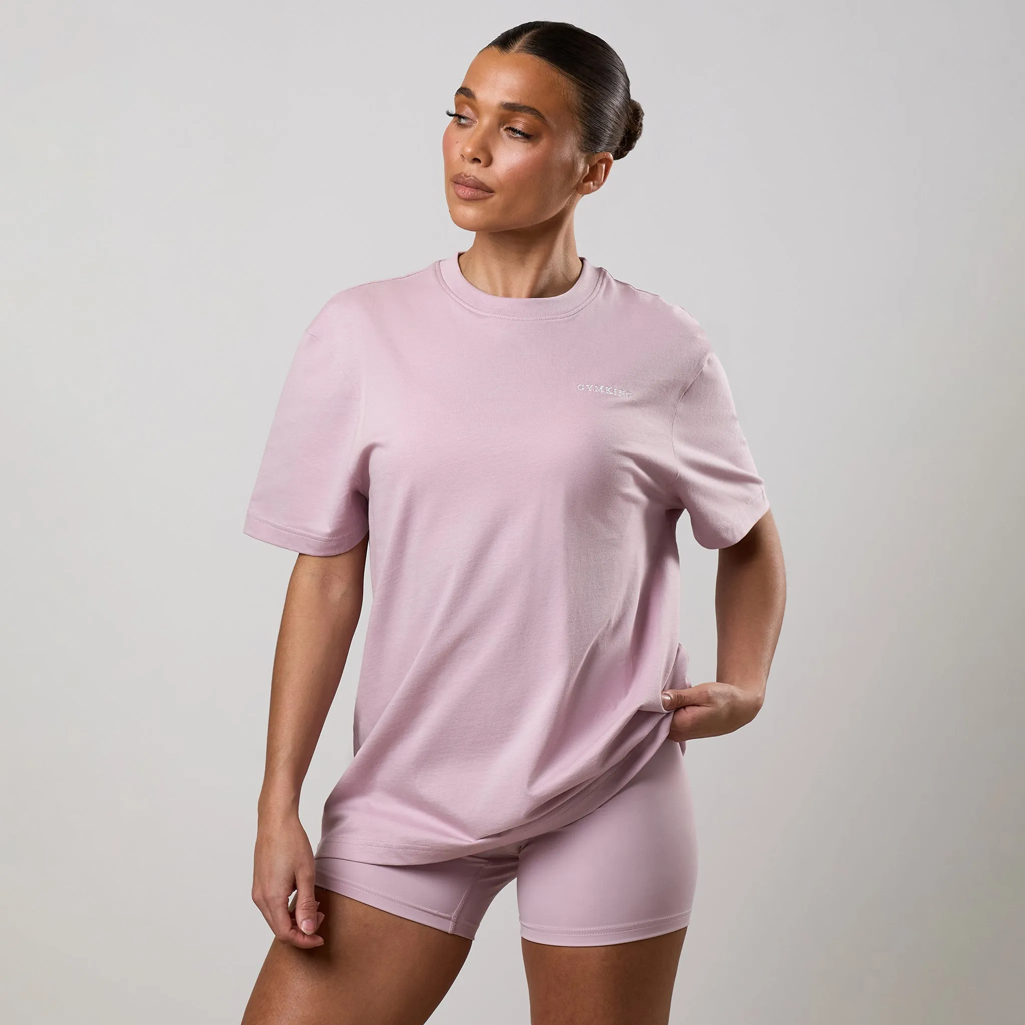 Gym King 365 Boyfriend Tee - Muted Mauve sold by The Gym King product image thumbnail 2