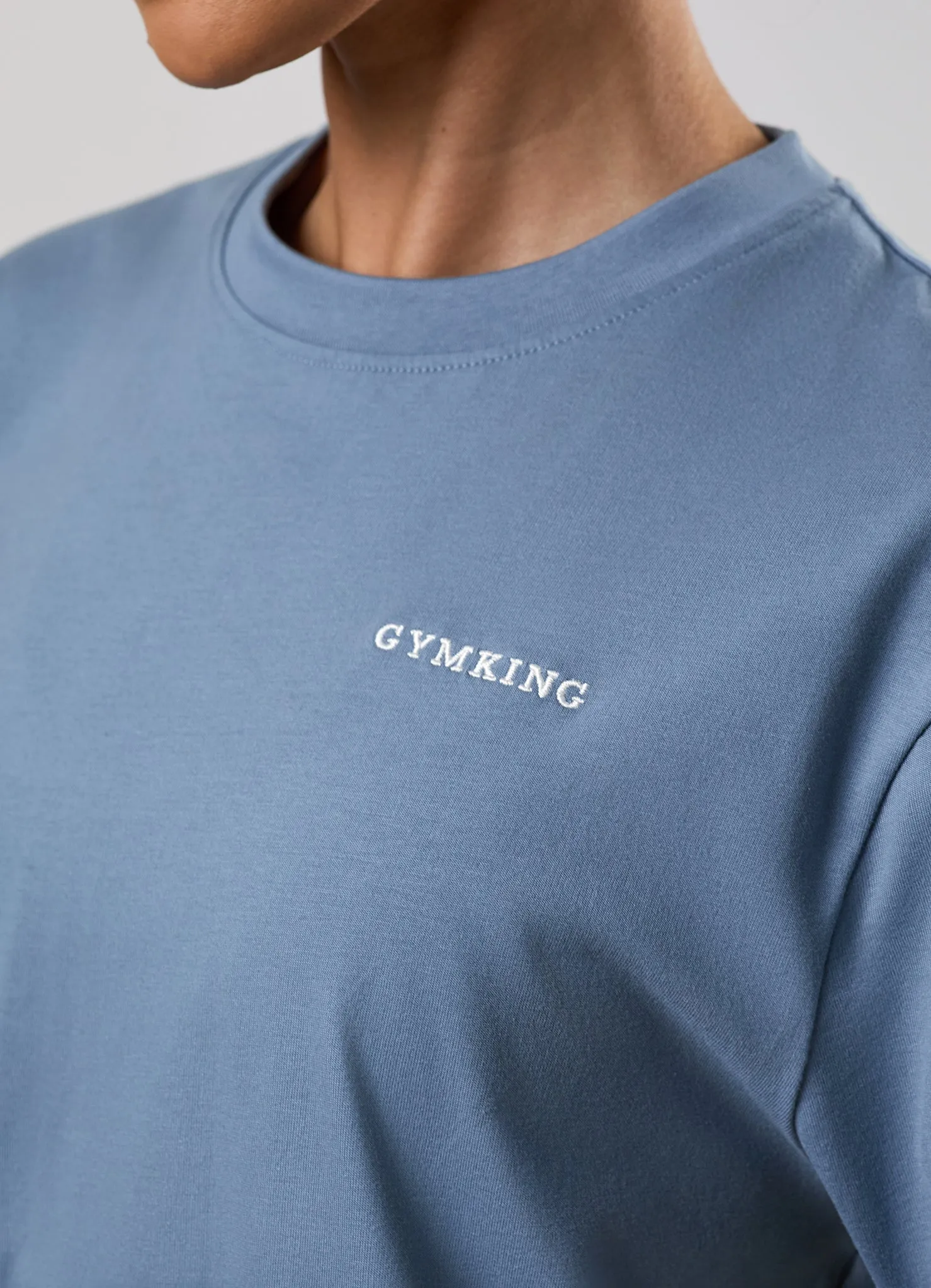 Gym King 365 Boyfriend T-Shirt - Faded Indigo sold by The Gym King product image thumbnail 5