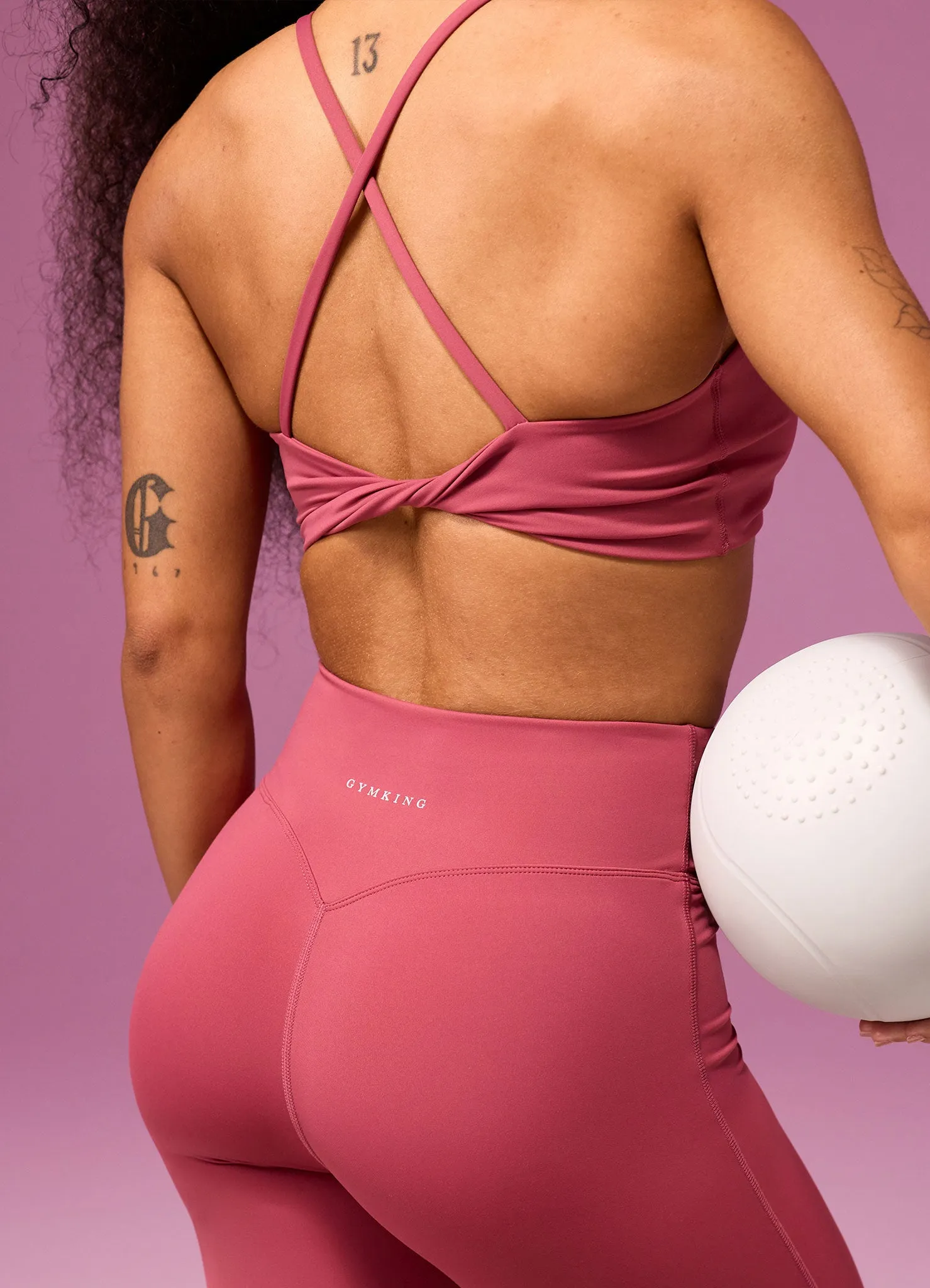 Gym King 365 Twist Back Bra - Berry sold by The Gym King product image thumbnail 4