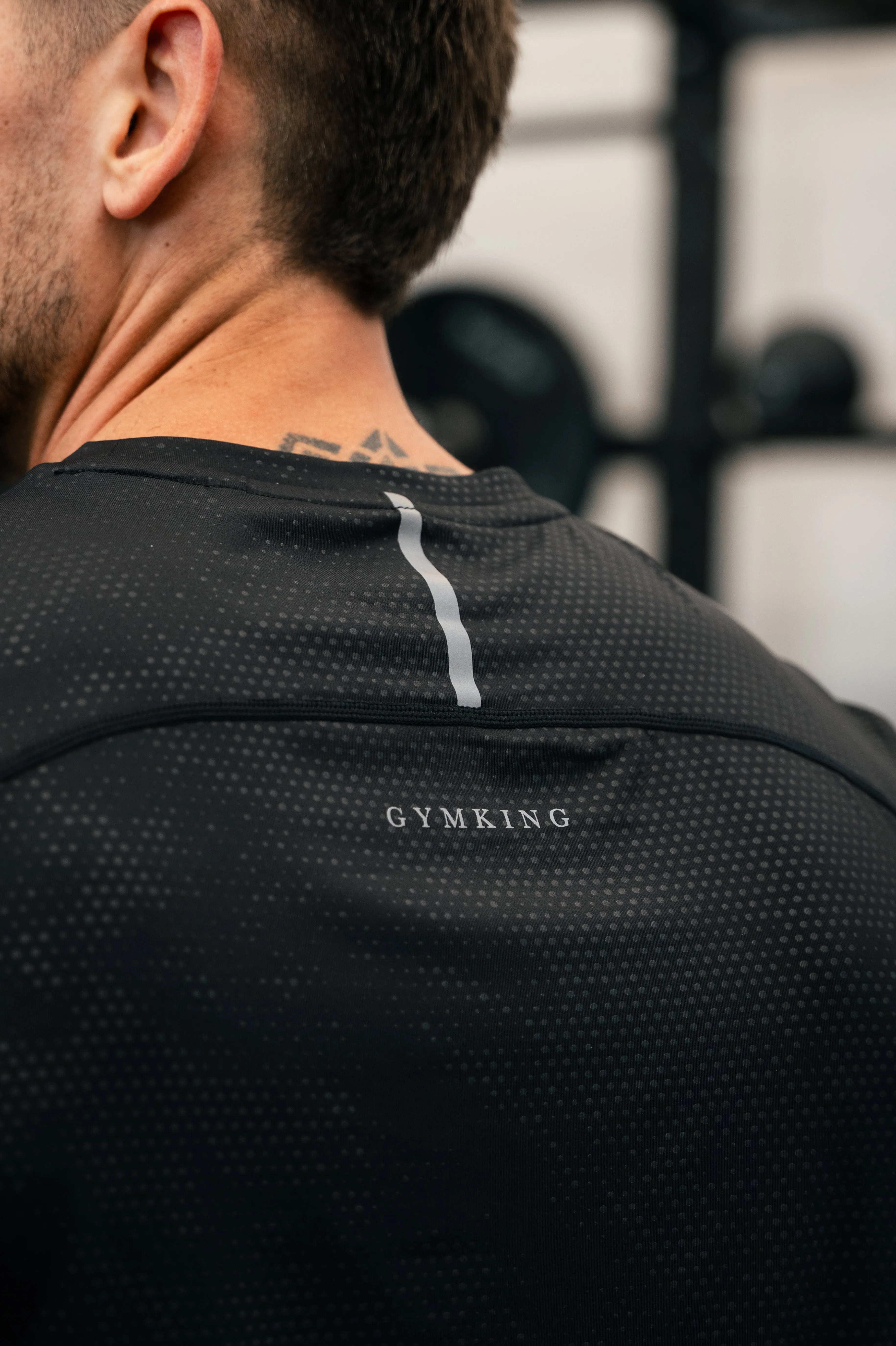 Gym King Debossed Pixel T-Shirt - Black sold by The Gym King product image thumbnail 5