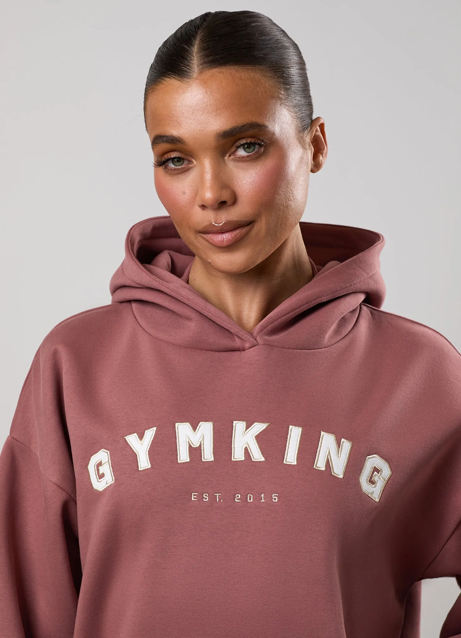 Gym King Shadow Oversized Hoodie - Chestnut sold by The Gym King product image thumbnail 4