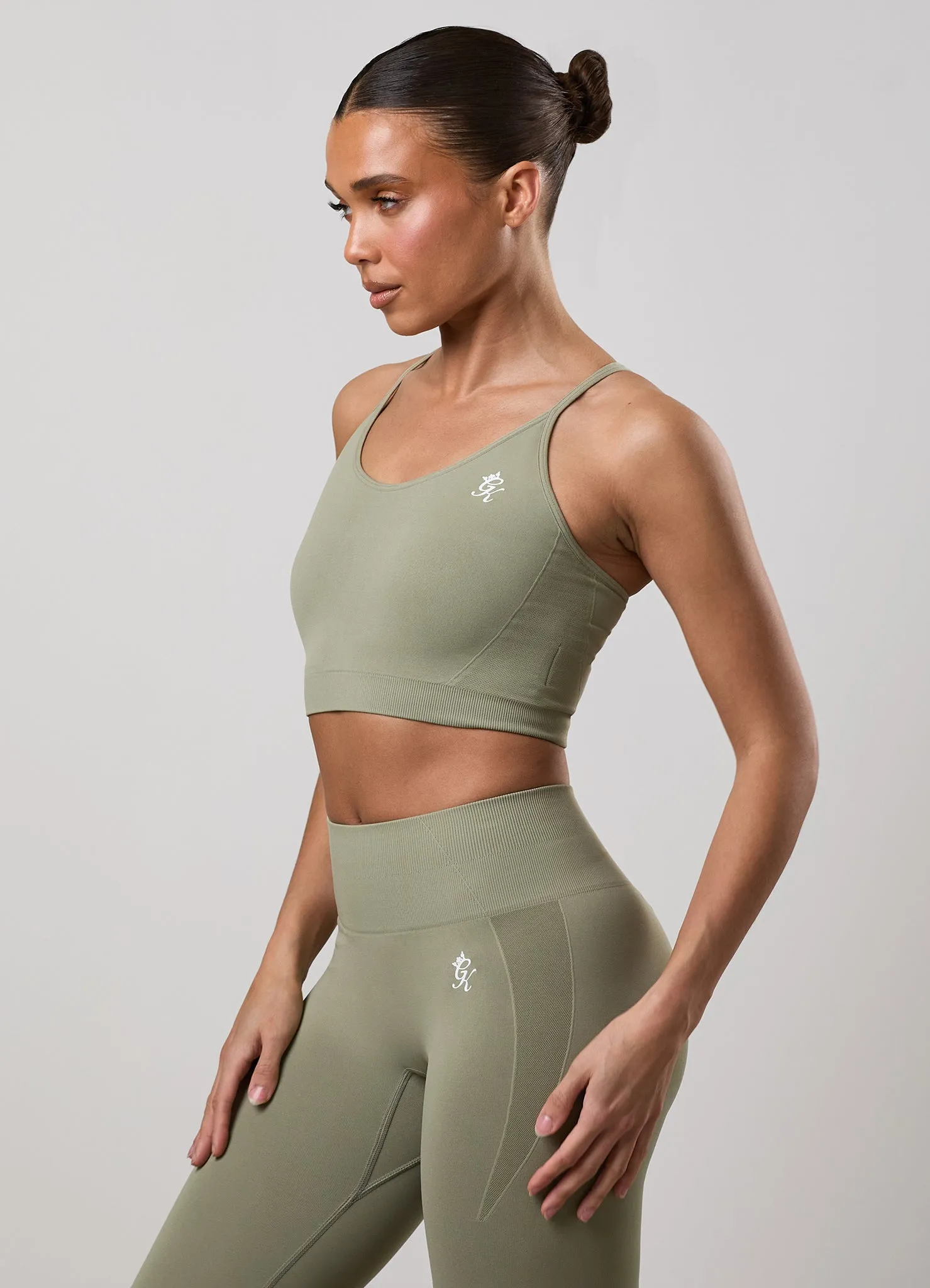 Gym King Power Lightweight Seamless Tank - Eucalyptus sold by The Gym King