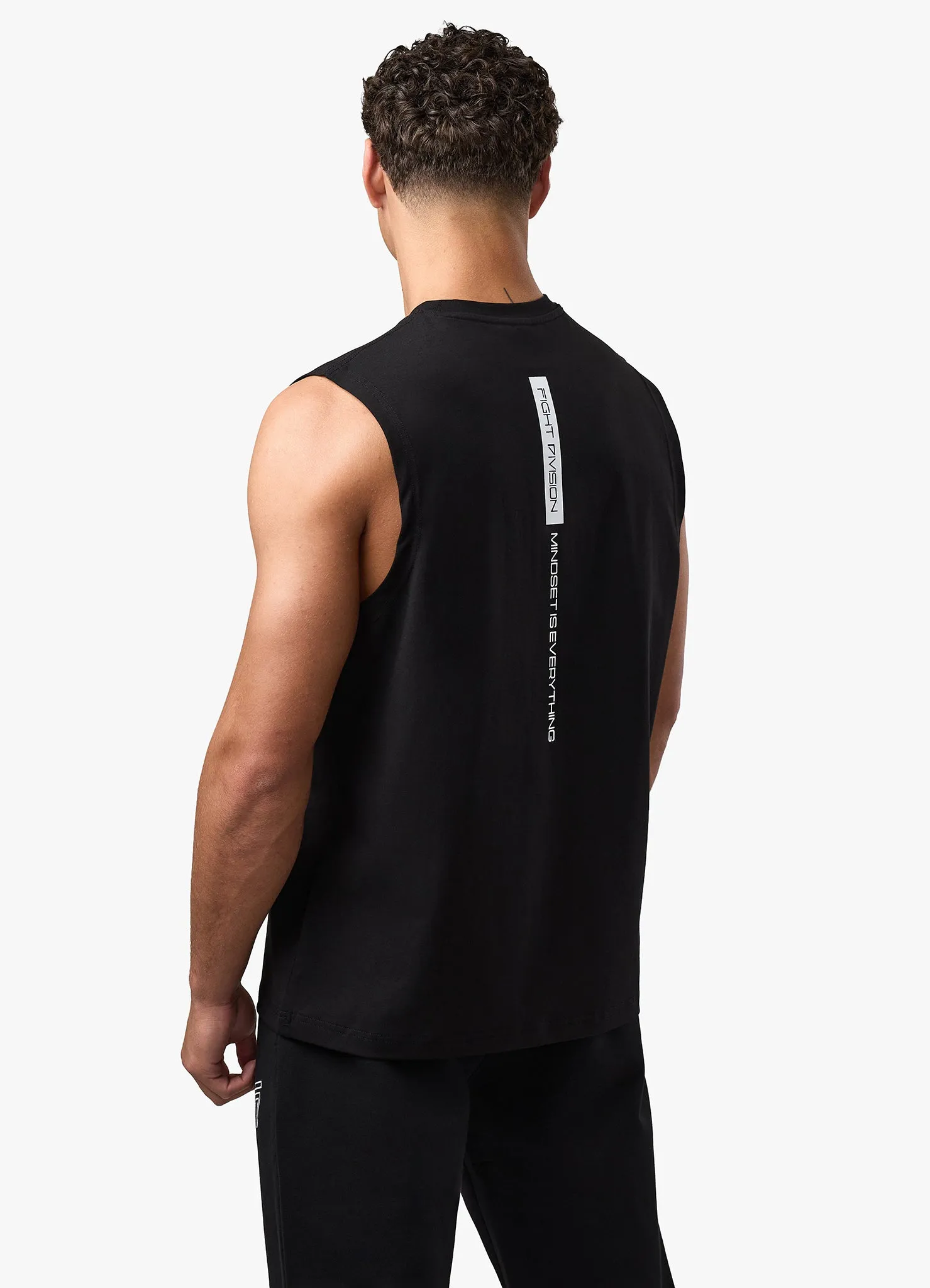 Gym King Fight Division Mindset Tank - Black sold by The Gym King product image thumbnail 4