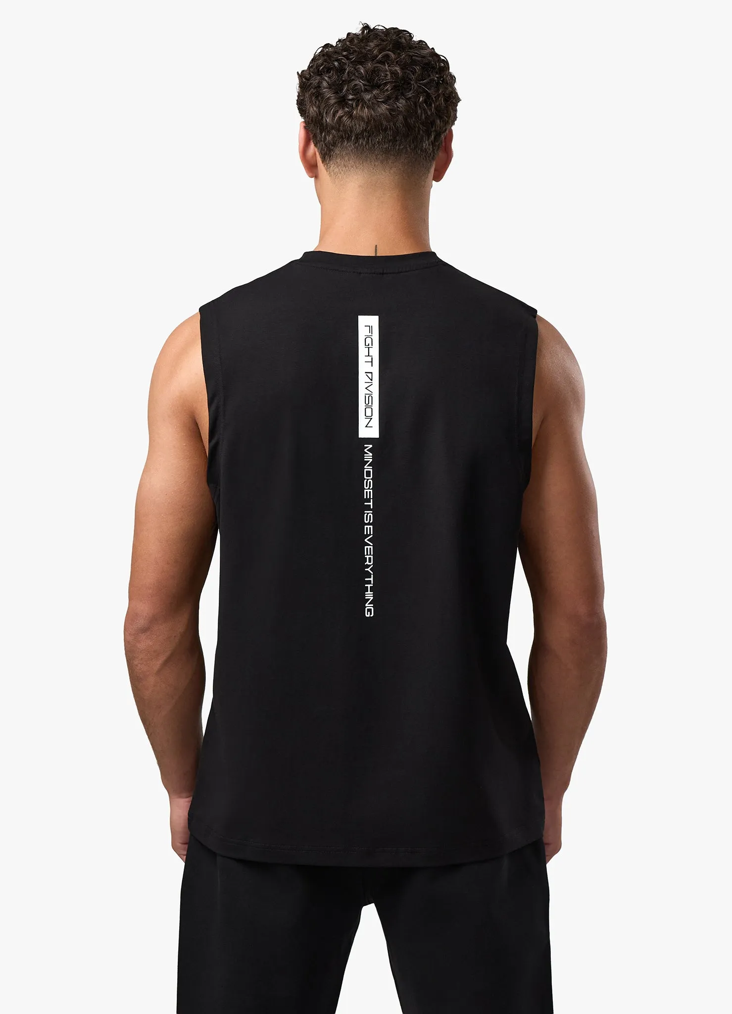 Gym King Fight Division Mindset Tank - Black sold by The Gym King product image thumbnail 5