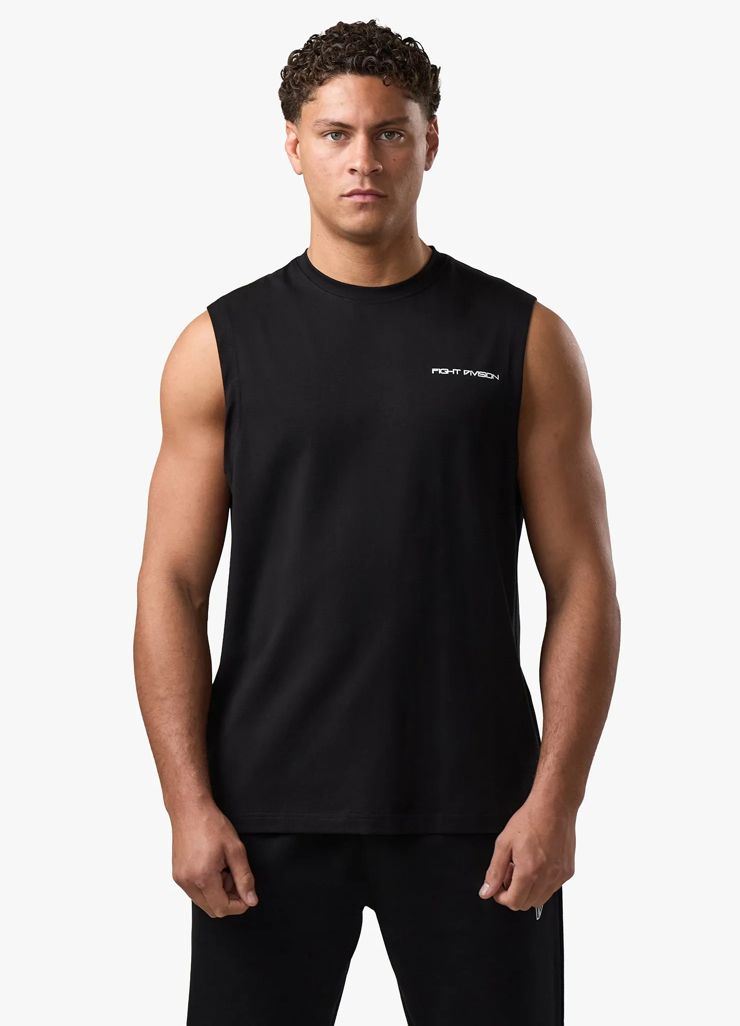 Gym King Fight Division Mindset Tank - Black sold by The Gym King product image thumbnail 3