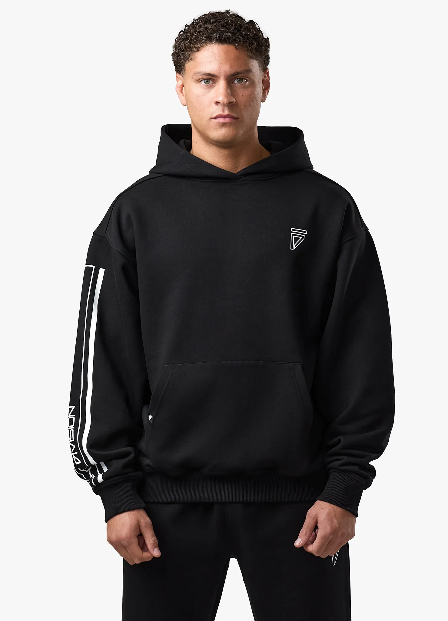 Gym King Fight Division Outline Hoodie - Black sold by The Gym King product image thumbnail 3