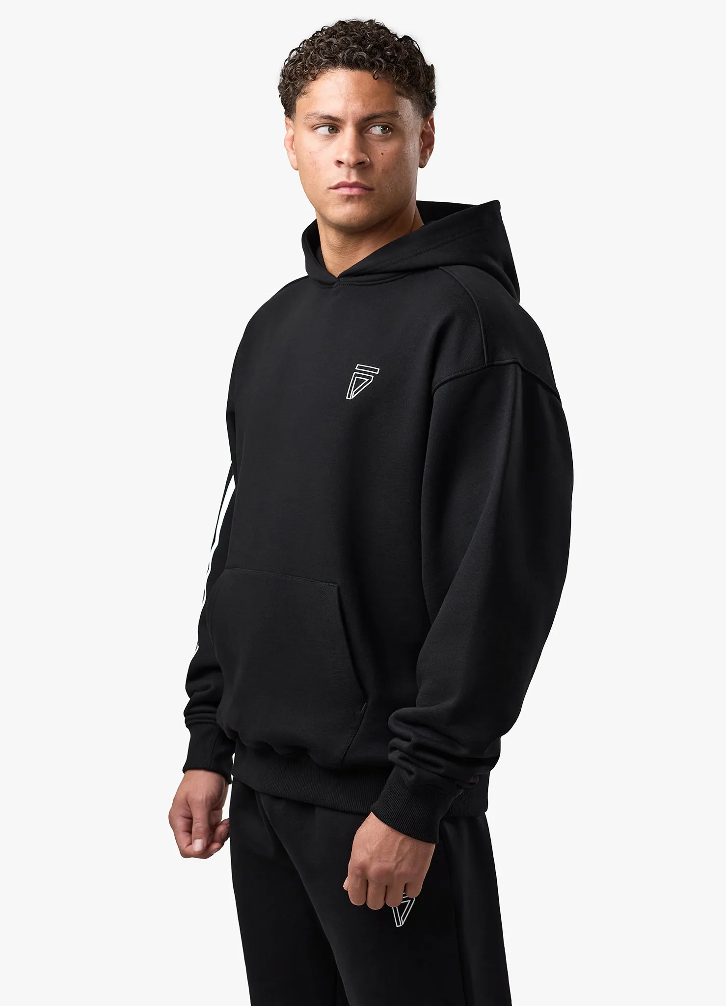 Gym King Fight Division Outline Hoodie - Black sold by The Gym King
