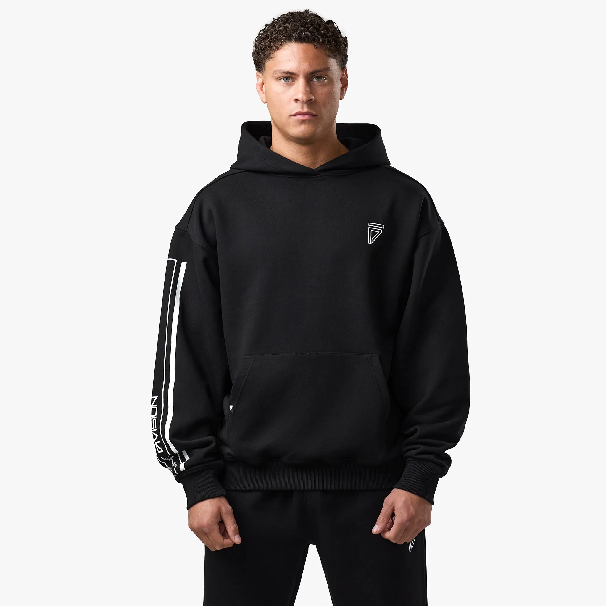 Gym King Fight Division Outline Hoodie - Black sold by The Gym King product image thumbnail 2
