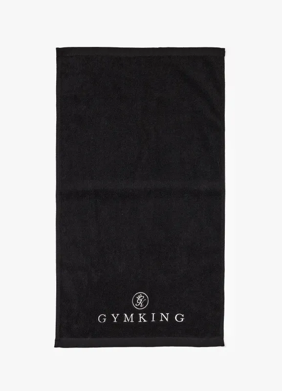 Gym King Small Pro Logo Towel - Black/White made by The Gym King