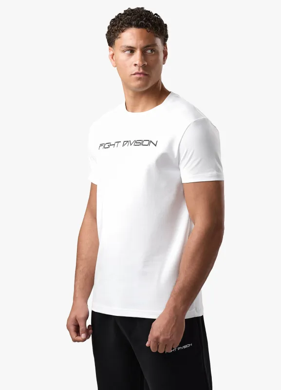 Gym King Fight Division Essential T-Shirt - White made by The Gym King
