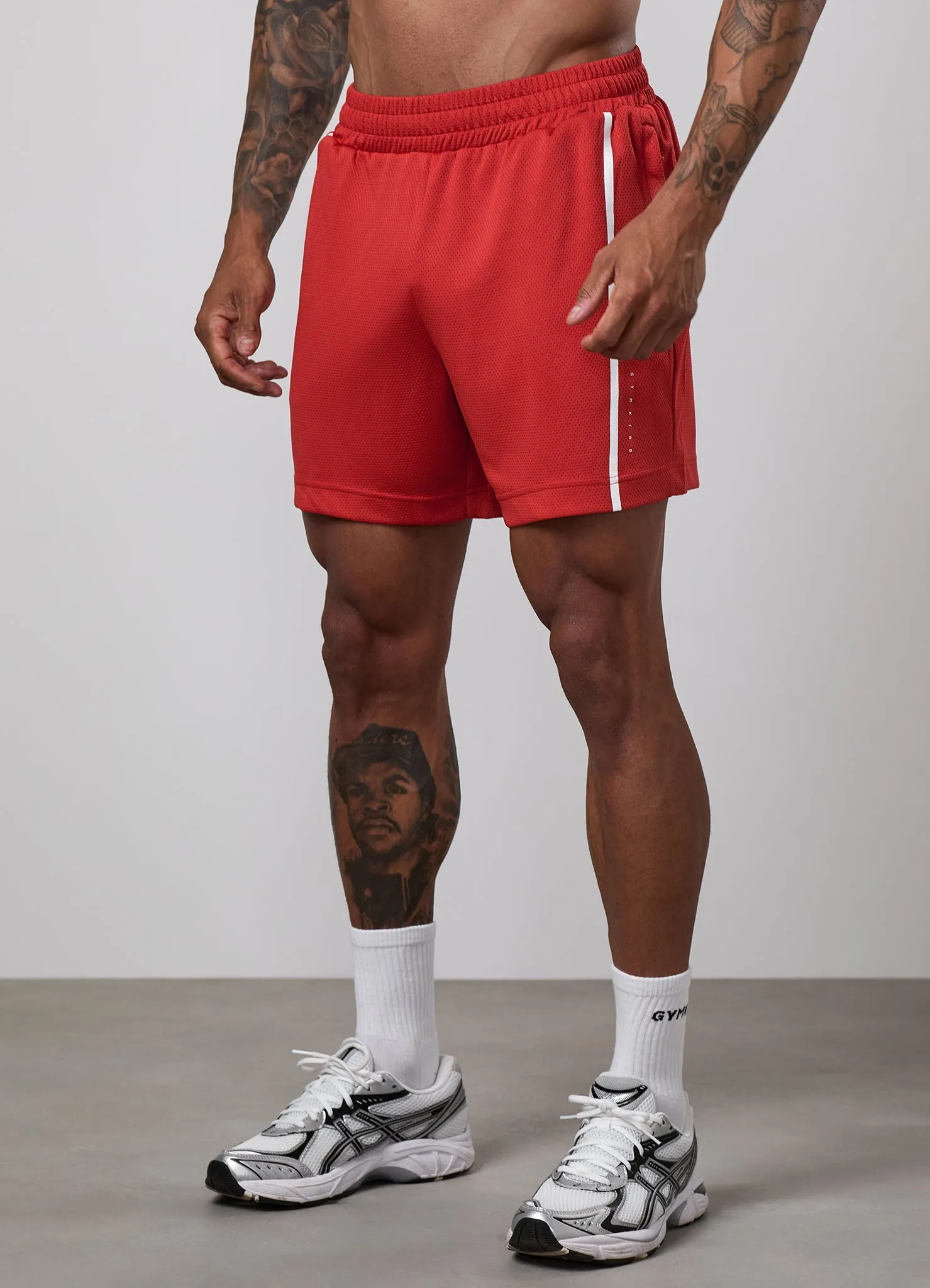 Gym King Synergy Mesh 6" Short - Core Red sold by The Gym King product image thumbnail 3