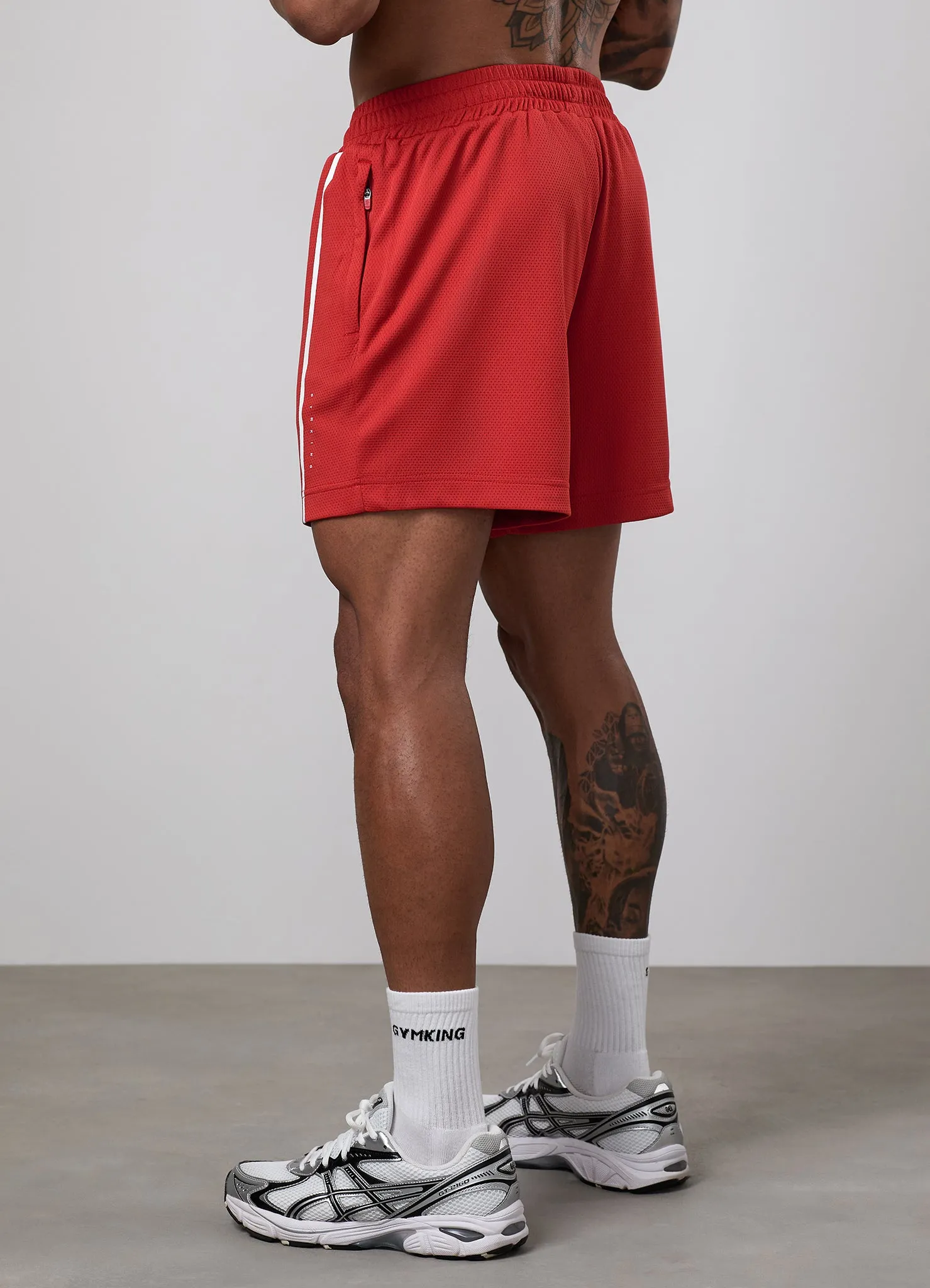 Gym King Synergy Mesh 6" Short - Core Red sold by The Gym King product image thumbnail 5