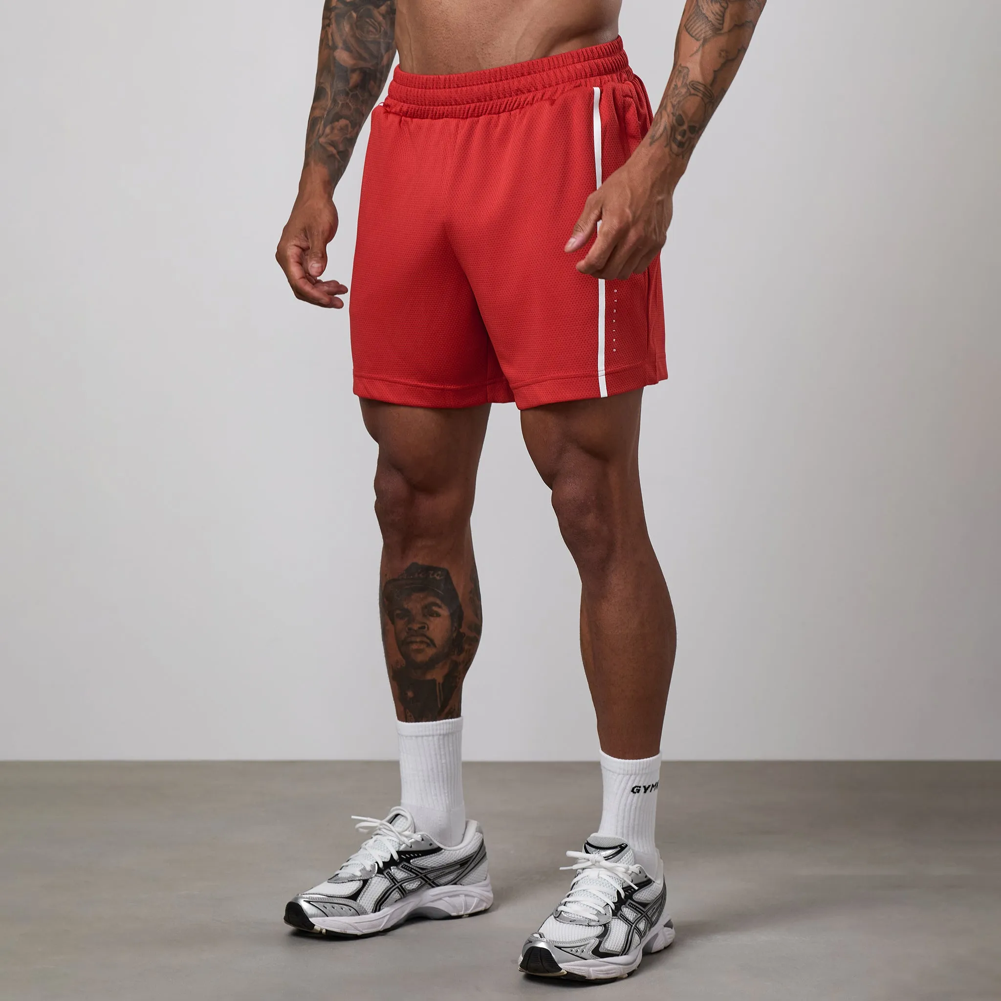 Gym King Synergy Mesh 6" Short - Core Red sold by The Gym King product image thumbnail 2