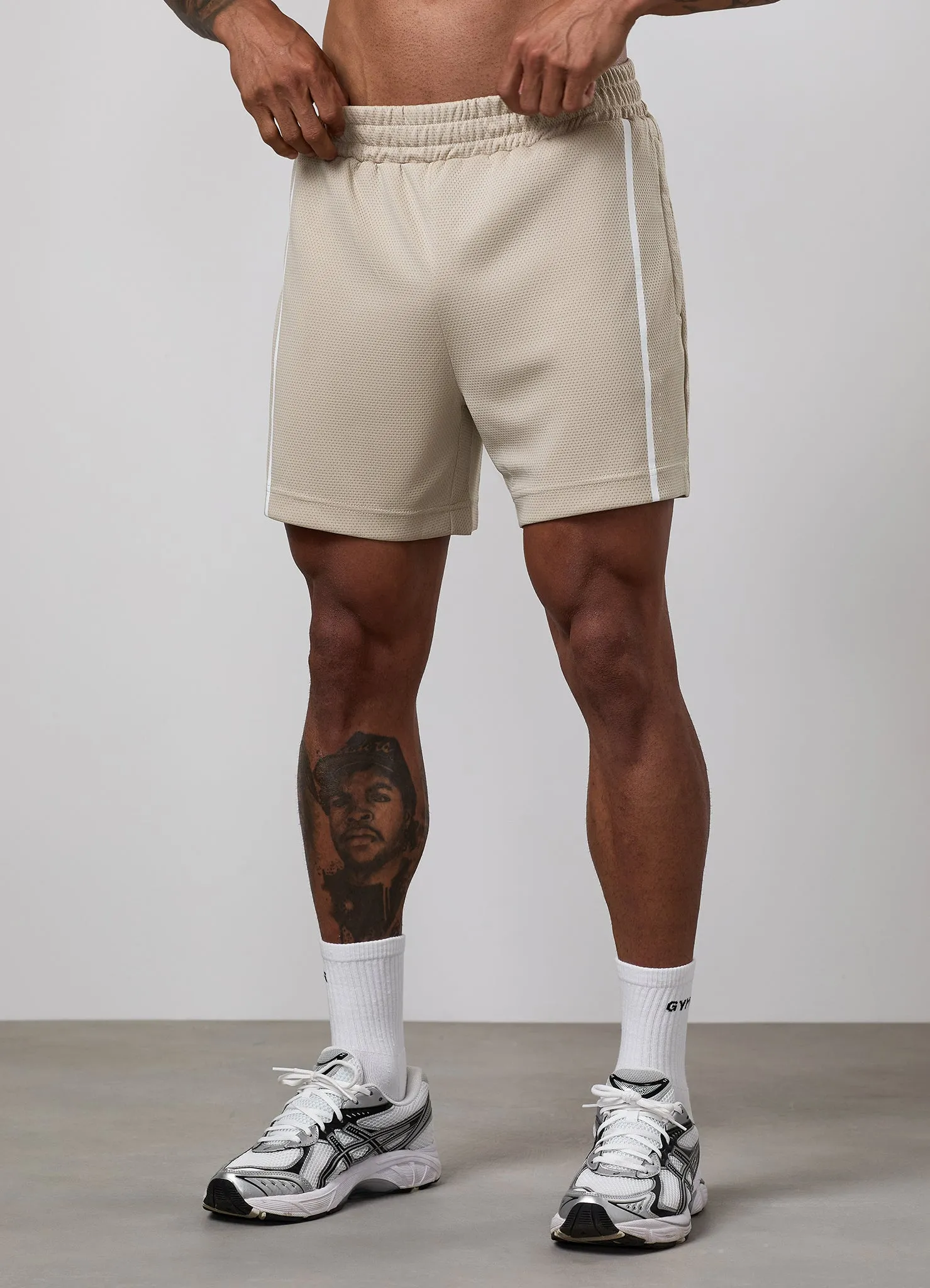 Gym King Synergy Mesh 6" Short - Vanilla Brown sold by The Gym King product image thumbnail 3