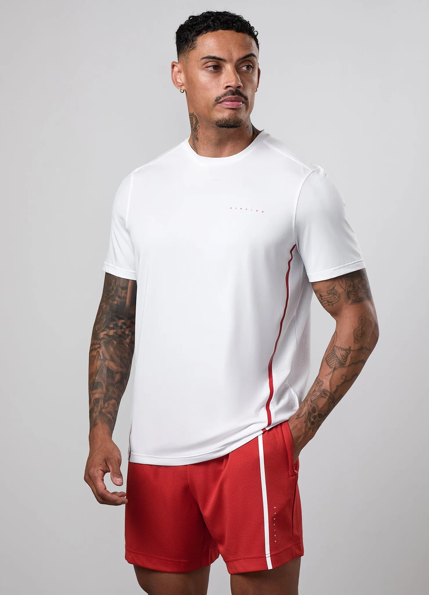 Gym King Synergy Tee - White sold by The Gym King