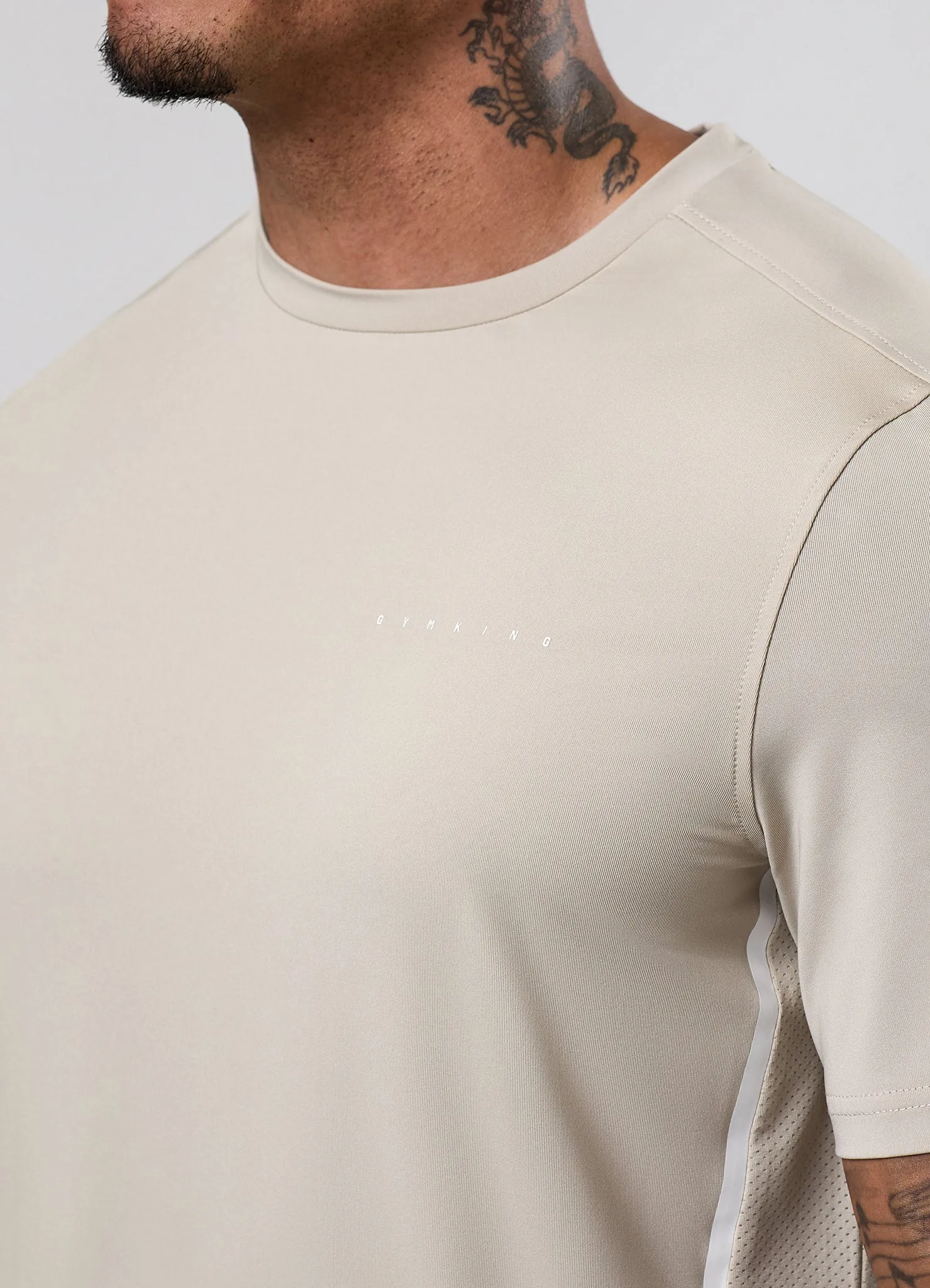Gym King Synergy T-Shirt - Vanilla Brown sold by The Gym King product image thumbnail 5