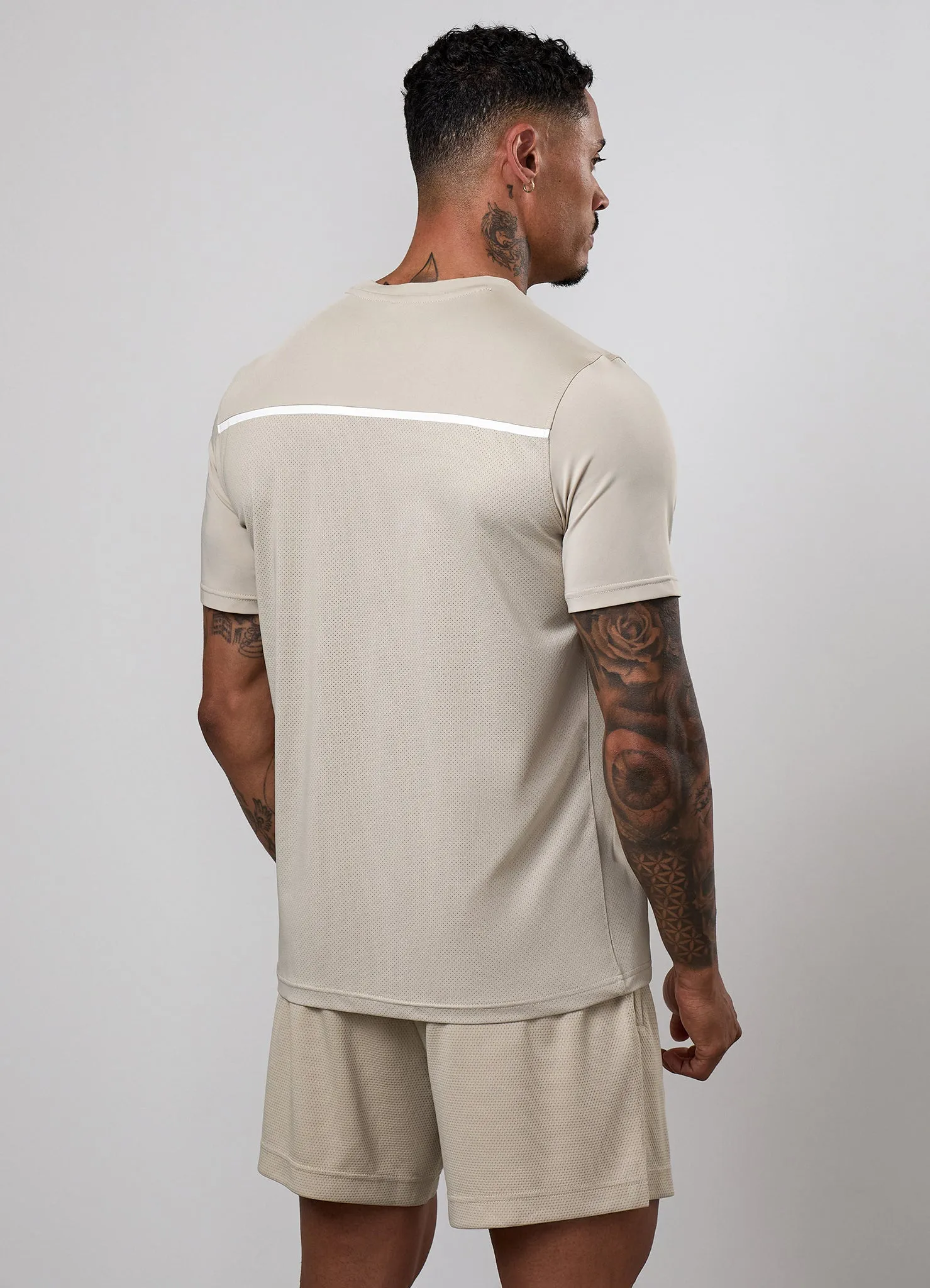 Gym King Synergy T-Shirt - Vanilla Brown sold by The Gym King product image thumbnail 3