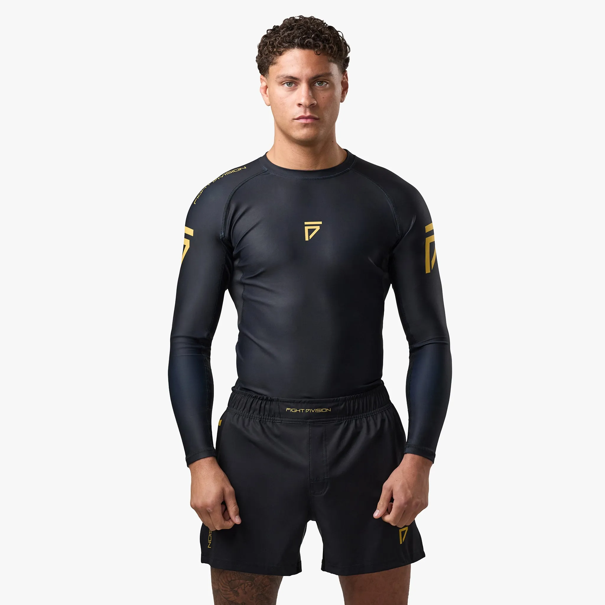 Gym King Sovereign Long Sleeve Rash Guard - Black / Gold sold by The Gym King product image thumbnail 2