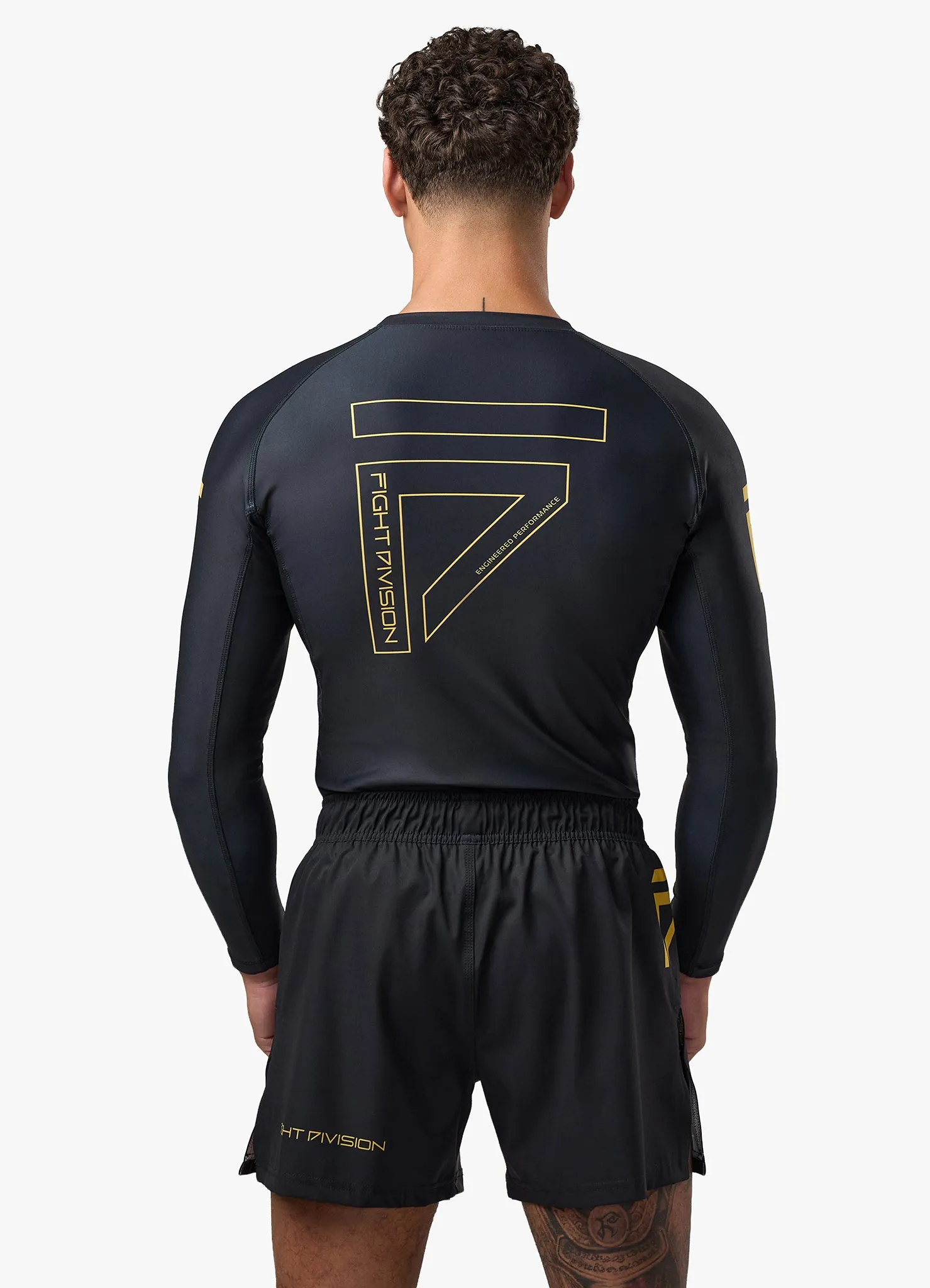 Gym King Sovereign Long Sleeve Rash Guard - Black / Gold sold by The Gym King product image thumbnail 5