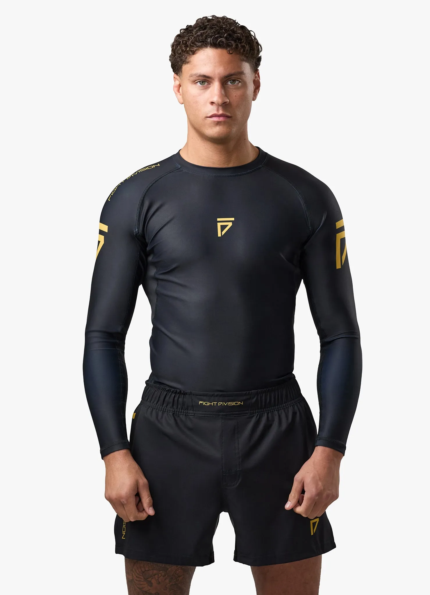 Gym King Sovereign Long Sleeve Rash Guard - Black / Gold sold by The Gym King product image thumbnail 3