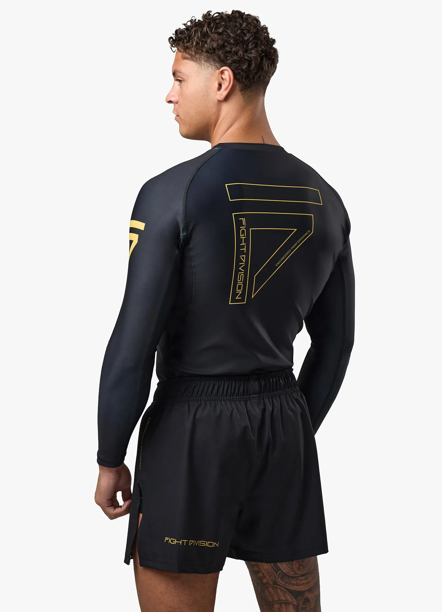 Gym King Sovereign Long Sleeve Rash Guard - Black / Gold sold by The Gym King product image thumbnail 4