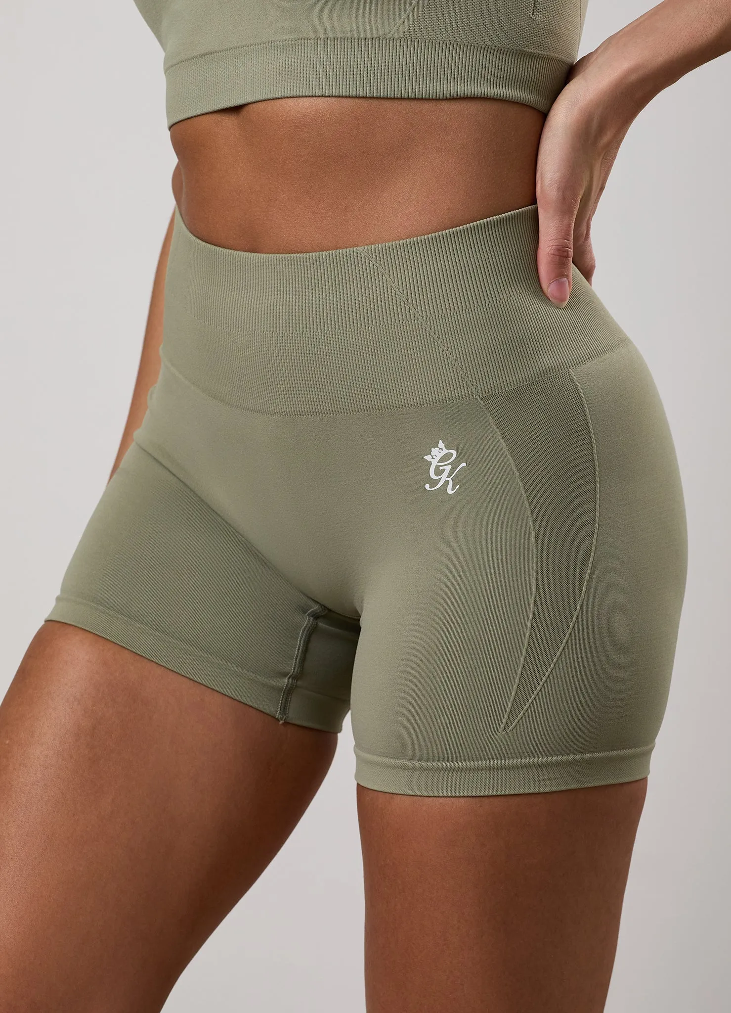Gym King Power Lightweight Seamless Short - Eucalyptus sold by The Gym King product image thumbnail 5