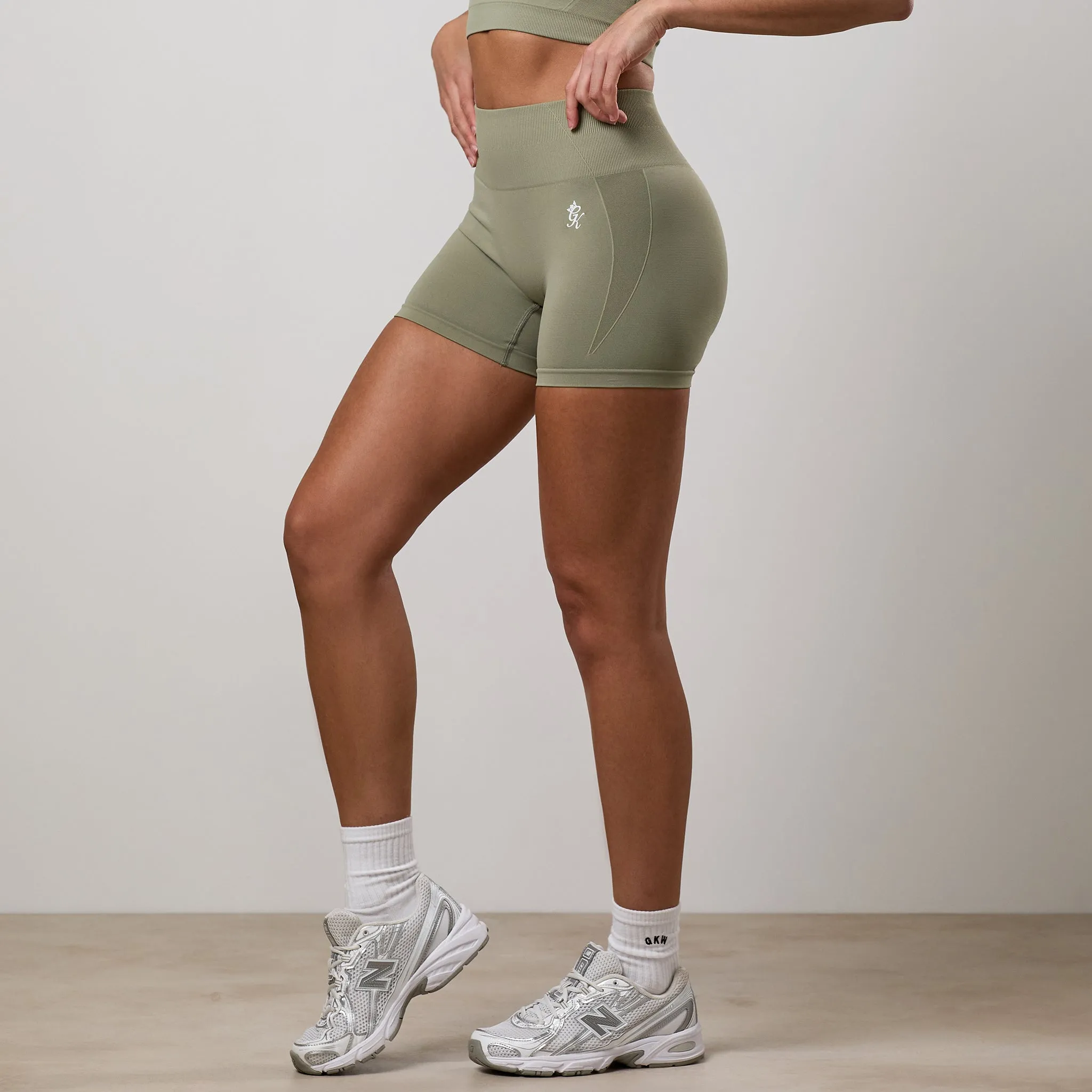 Gym King Power Lightweight Seamless Short - Eucalyptus sold by The Gym King product image thumbnail 2