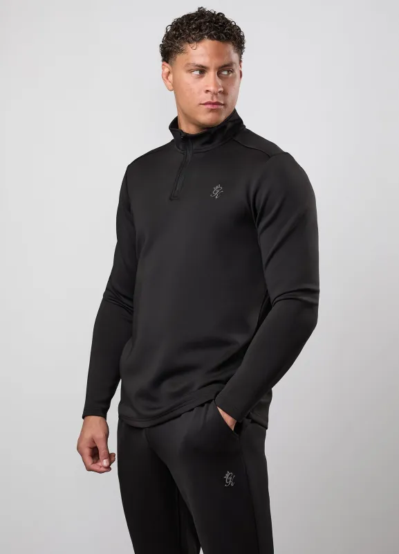 Gym King Victory 1/4 Zip Funnel - Black made by The Gym King