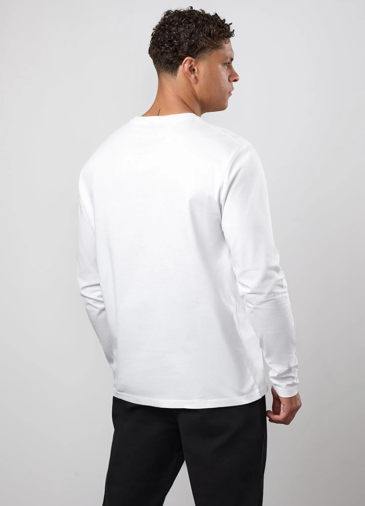 Gym King Victory Jersey Long Sleeve Tee - White sold by The Gym King product image thumbnail 2