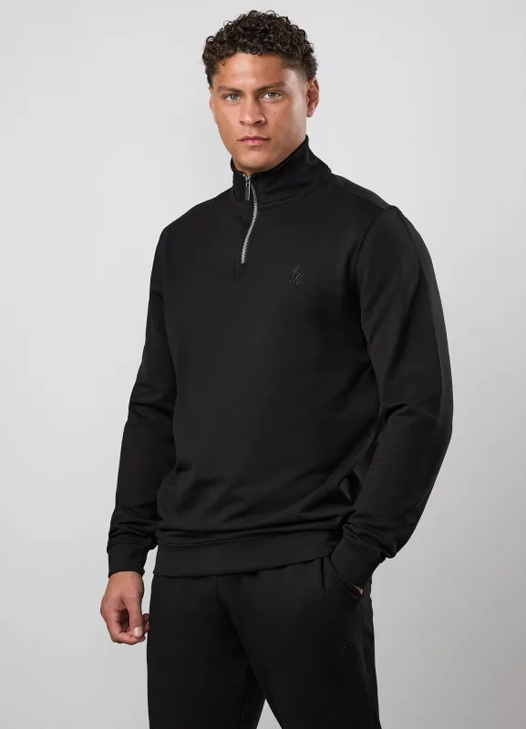 Gym King Victory 1/4 Zip - Black made by The Gym King