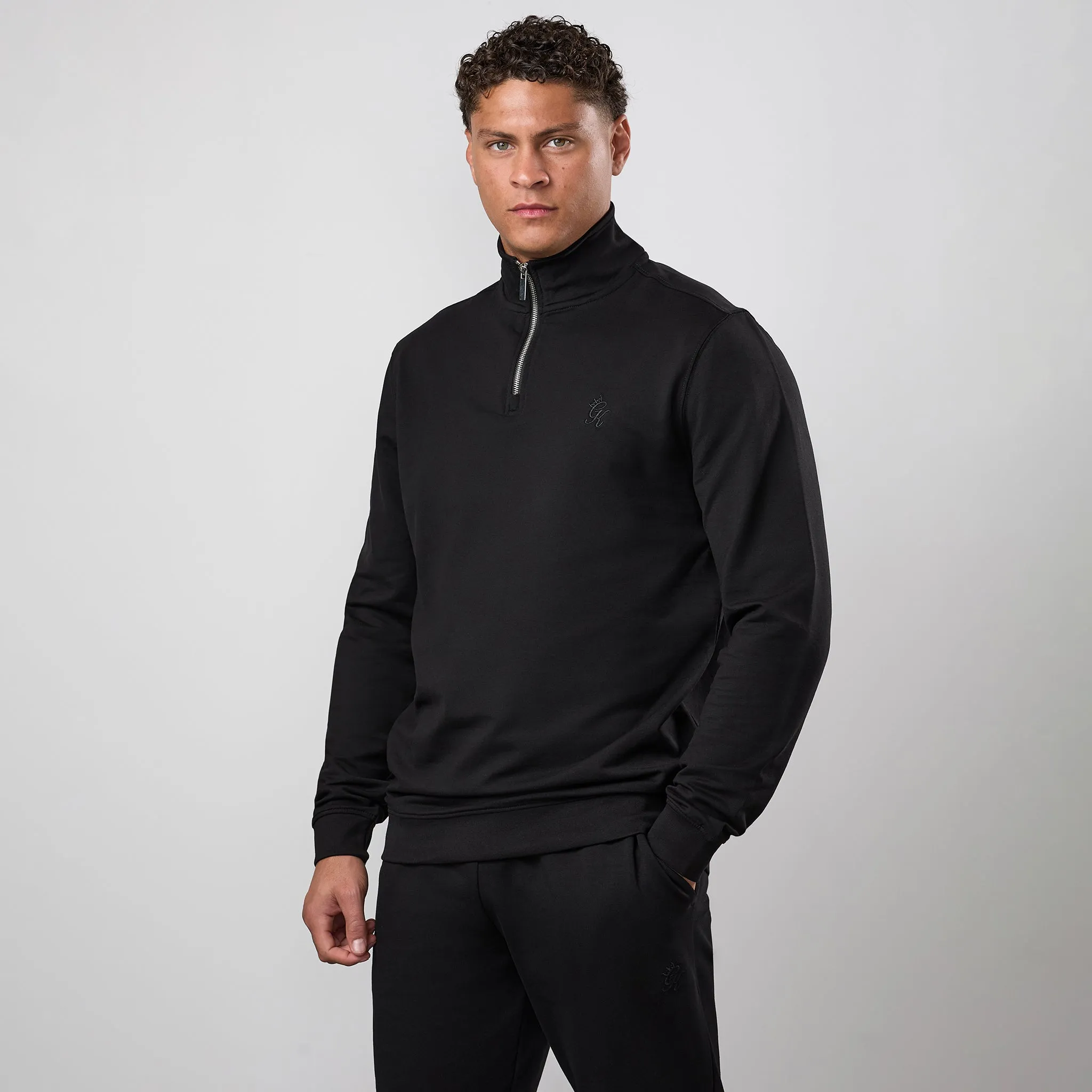 Gym King Victory 1/4 Zip - Black sold by The Gym King product image thumbnail 2