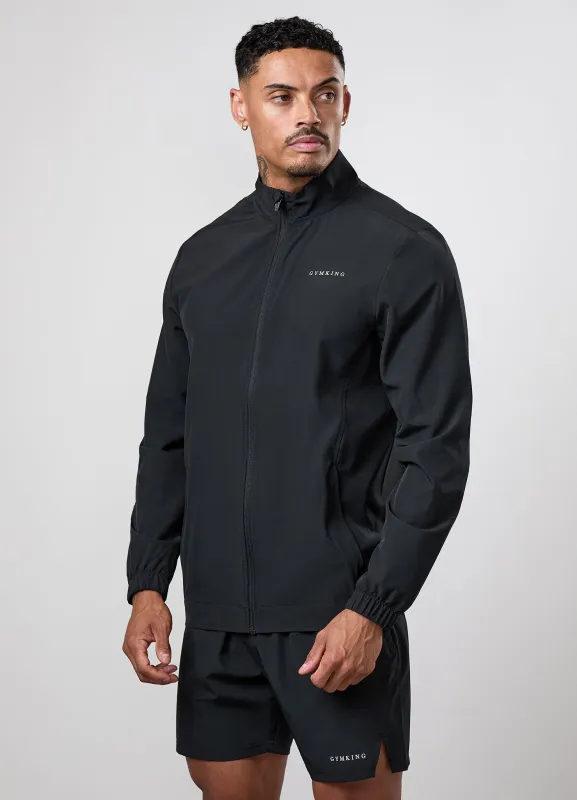 Gym King Limitless Woven Jacket - Black made by The Gym King