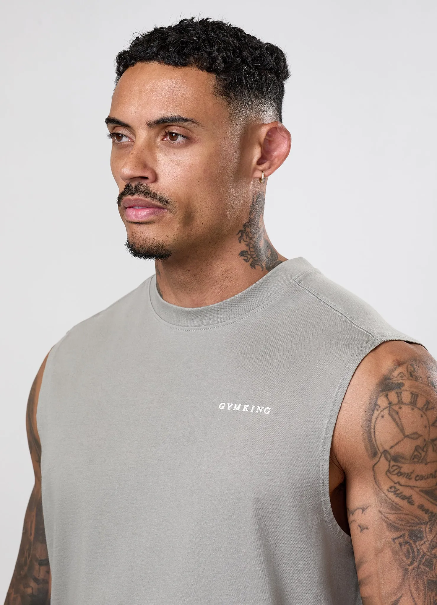 Gym King Limitless Washed Tank - Soft Sage sold by The Gym King product image thumbnail 4