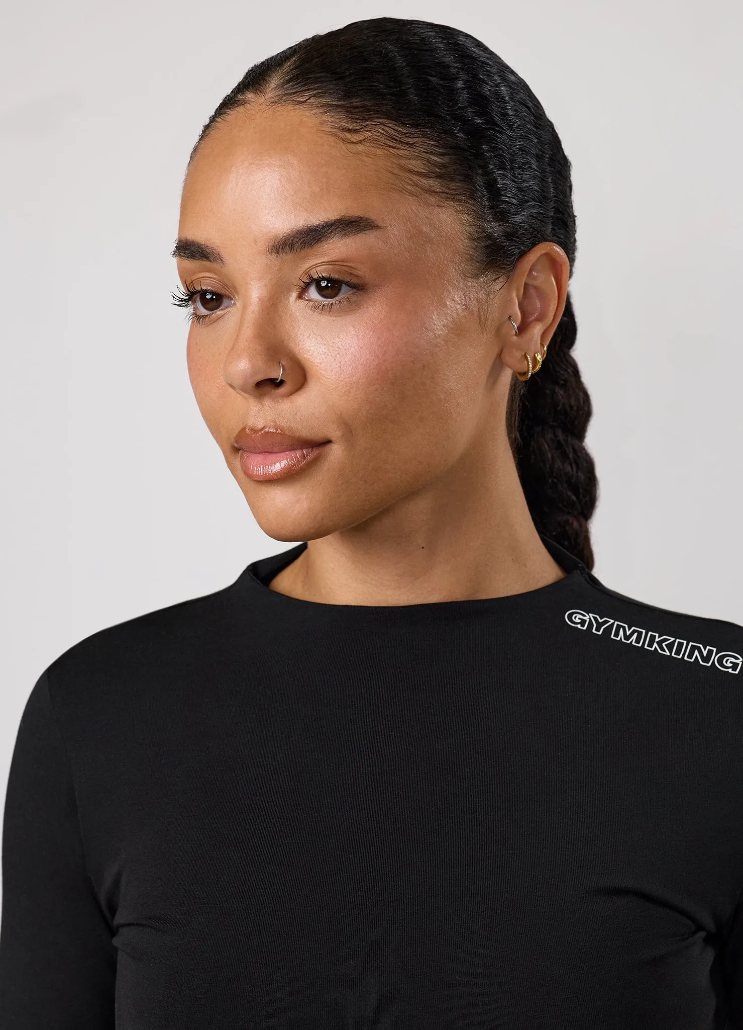 Gym King Precision Long Sleeve Tee - Black sold by The Gym King product image thumbnail 4