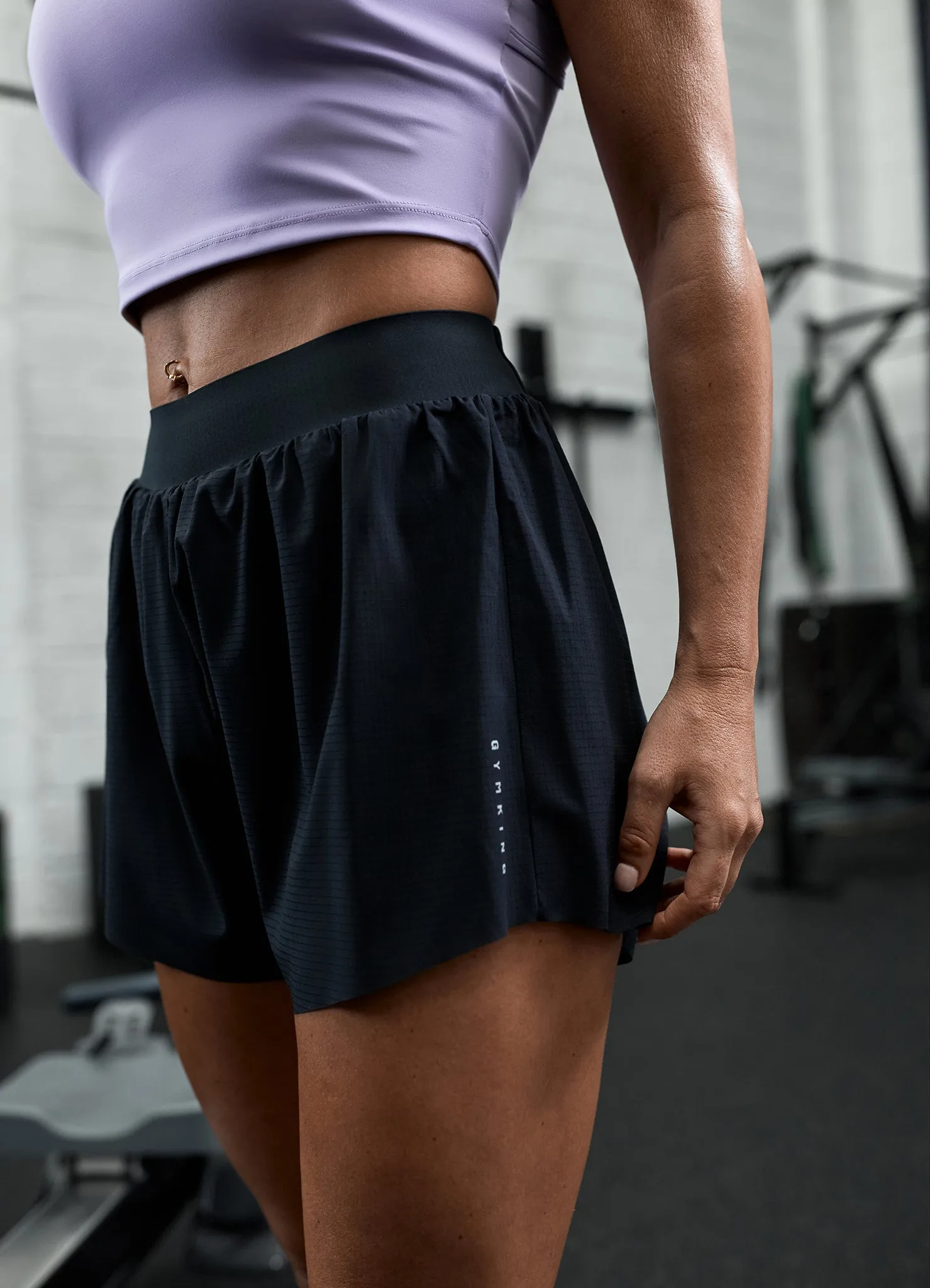 Gym King Precision Running Short - Black sold by The Gym King product image thumbnail 4