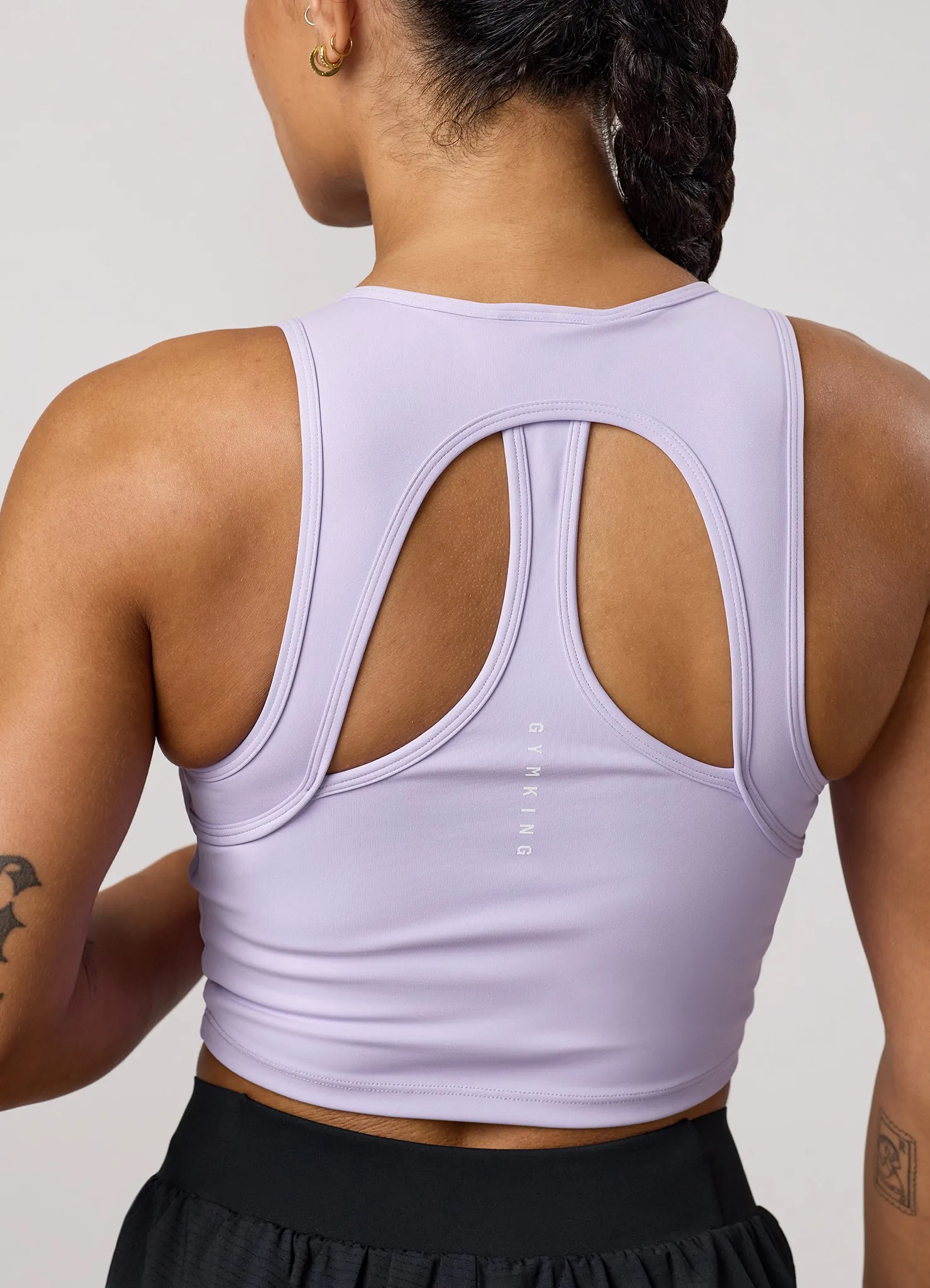 Gym King Precision Cut Out Tank - Lavender sold by The Gym King product image thumbnail 3